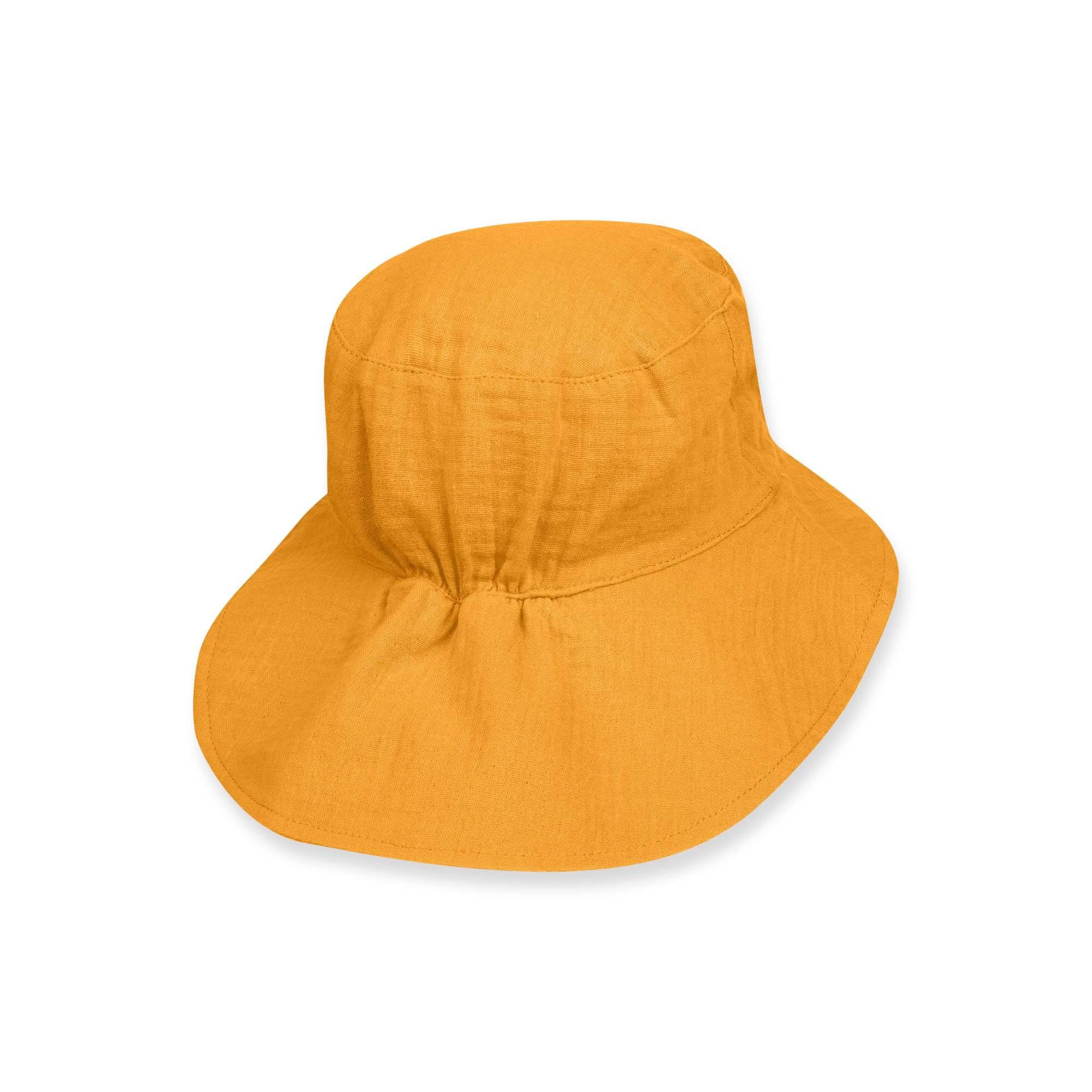 Mustard muslin hat Baby