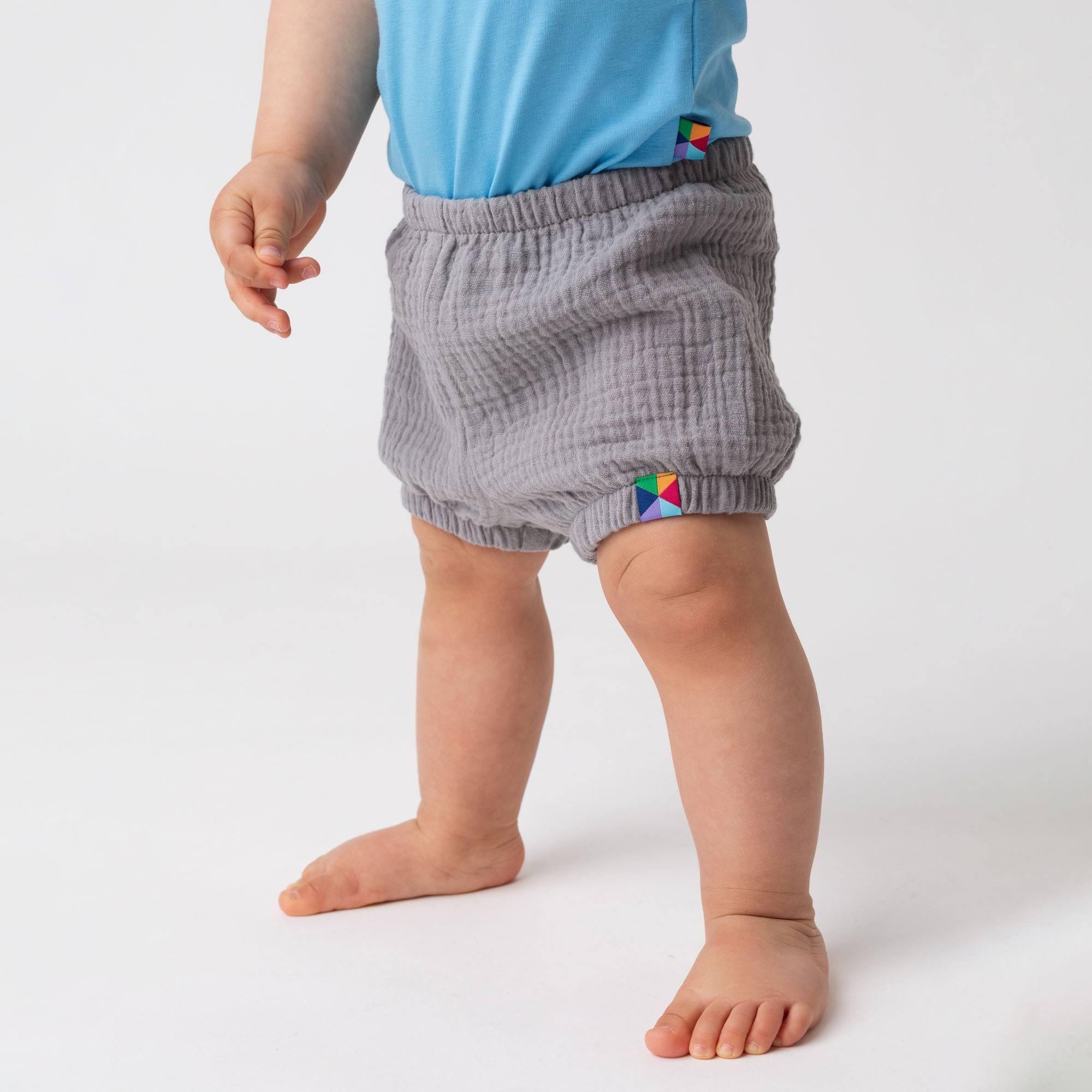 Grey muslin bloomers Baby