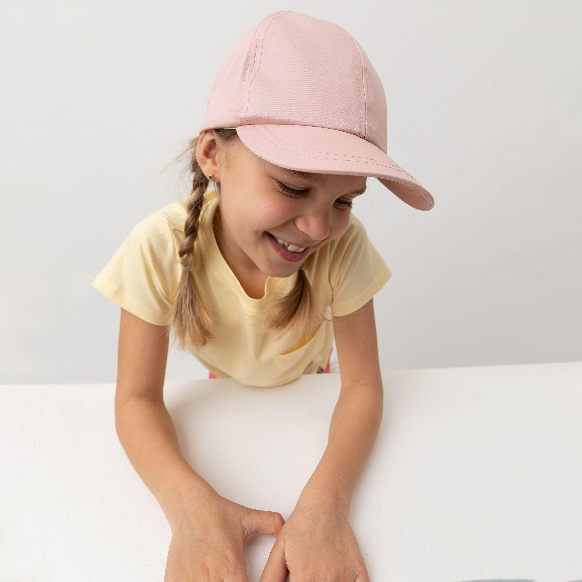 Pastel pink baseball cap