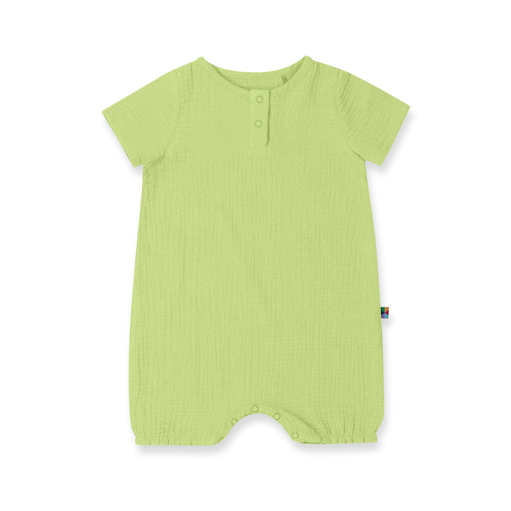 Lime muslin romper Baby