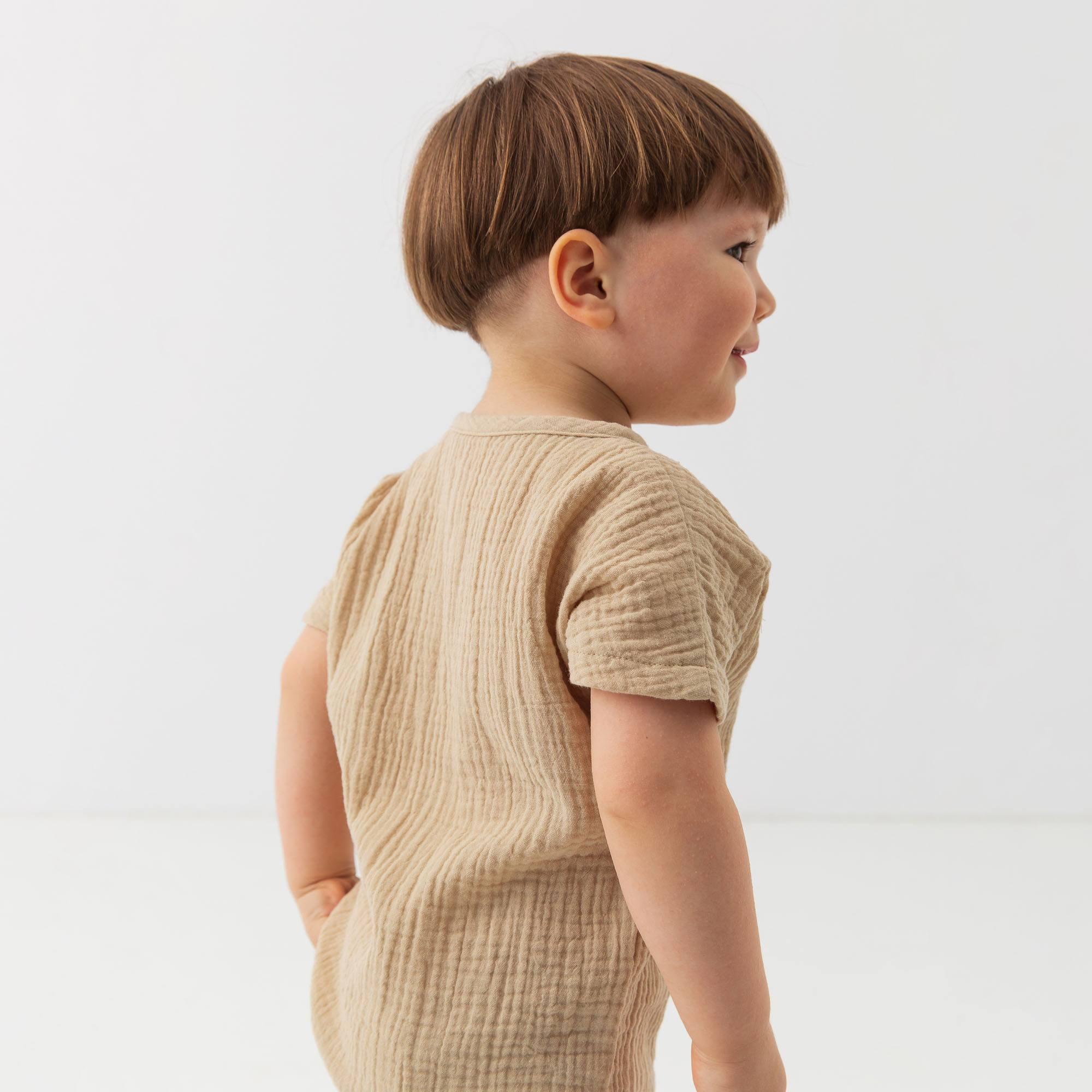 Beige muslin shirt Baby