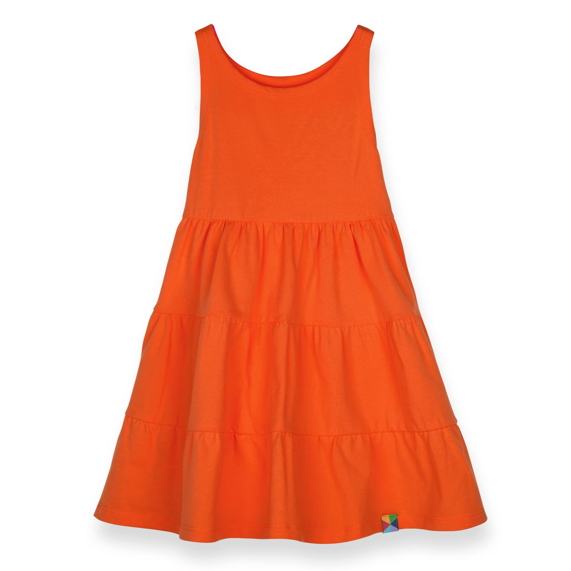 Orange sleeveless dress