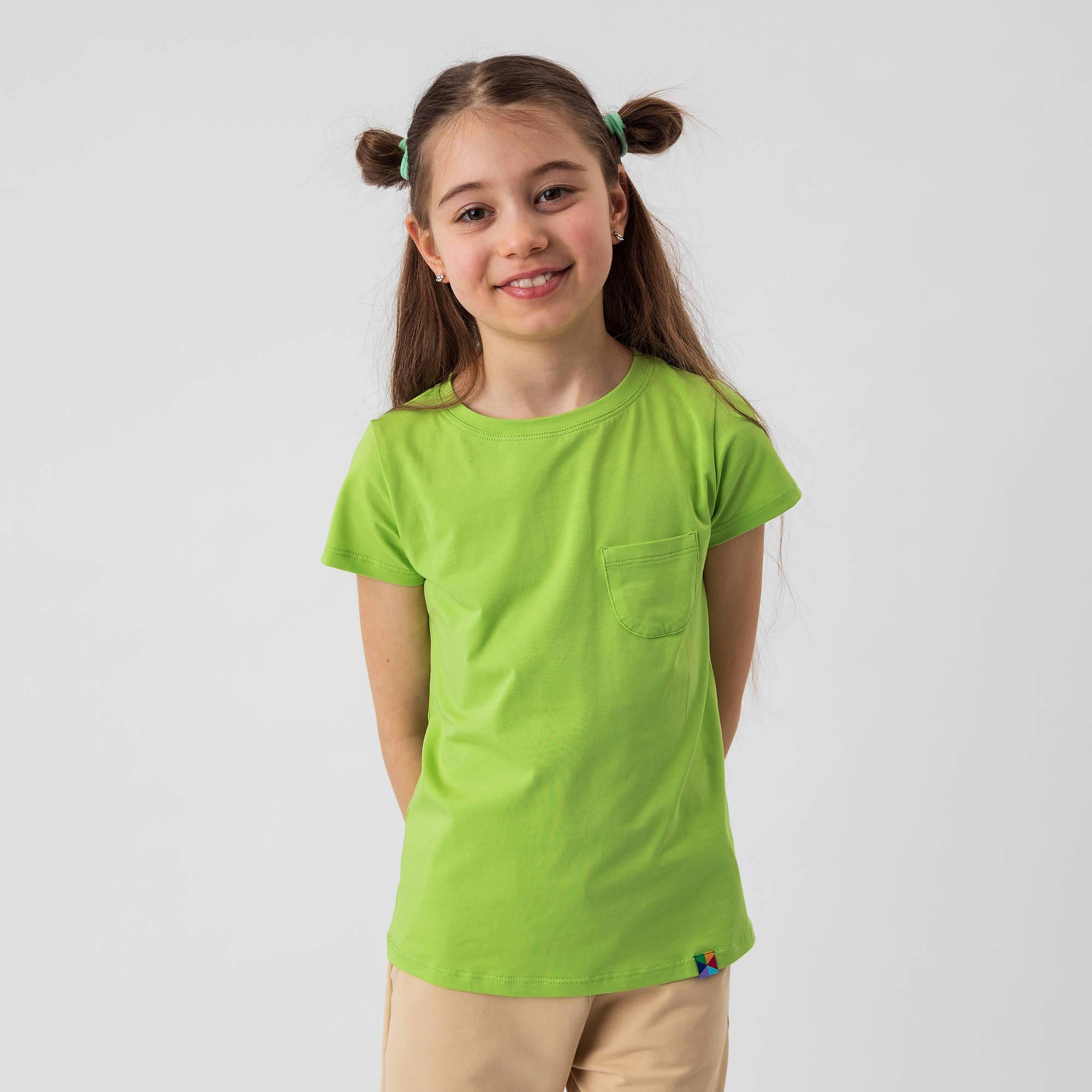 Lime green T-shirt with pocket
