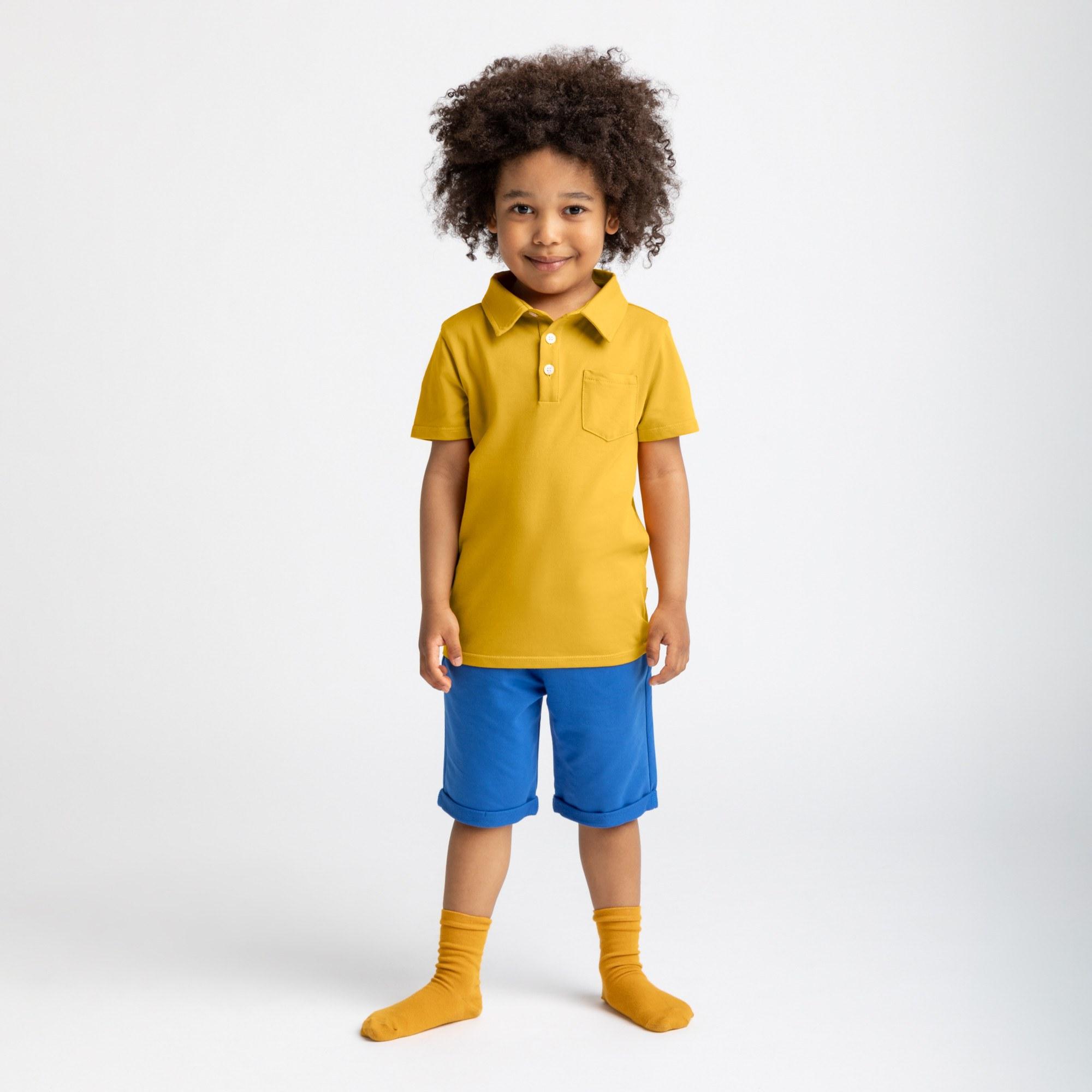 Mustard polo T-shirt