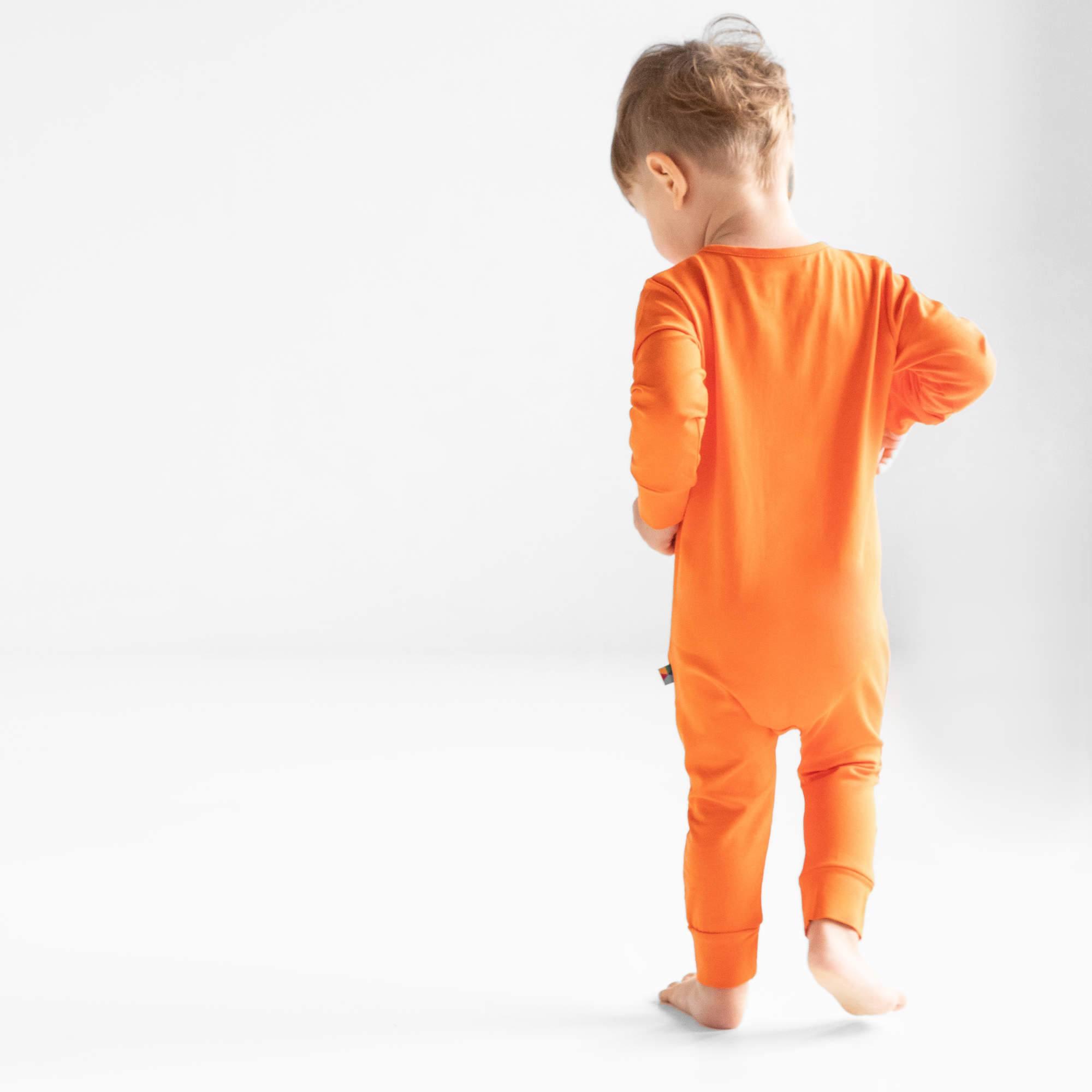 Orange romper suit