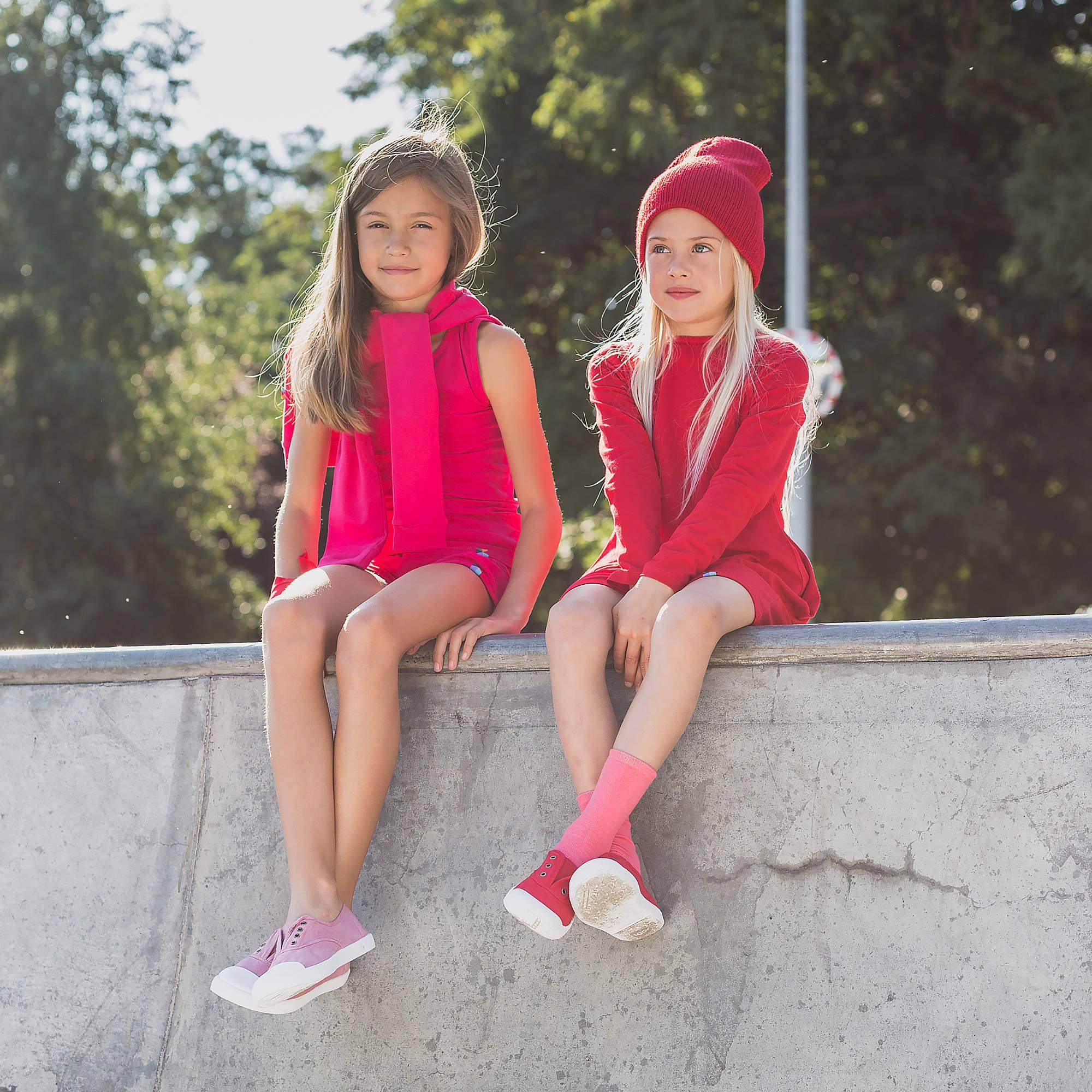 Red dress with pockets