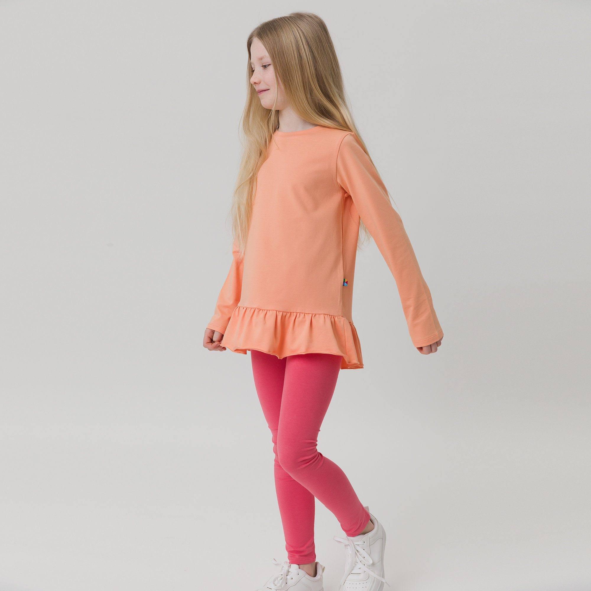 Apricot frill blouse