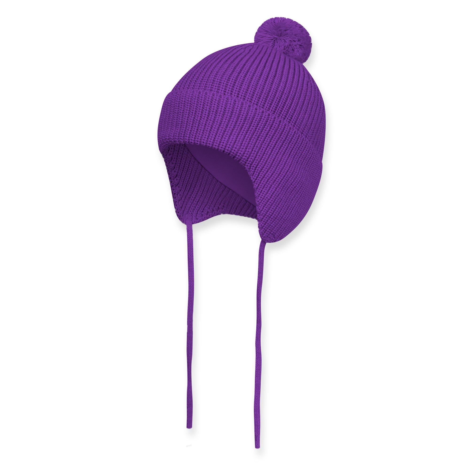 Violet merino wool hat Baby