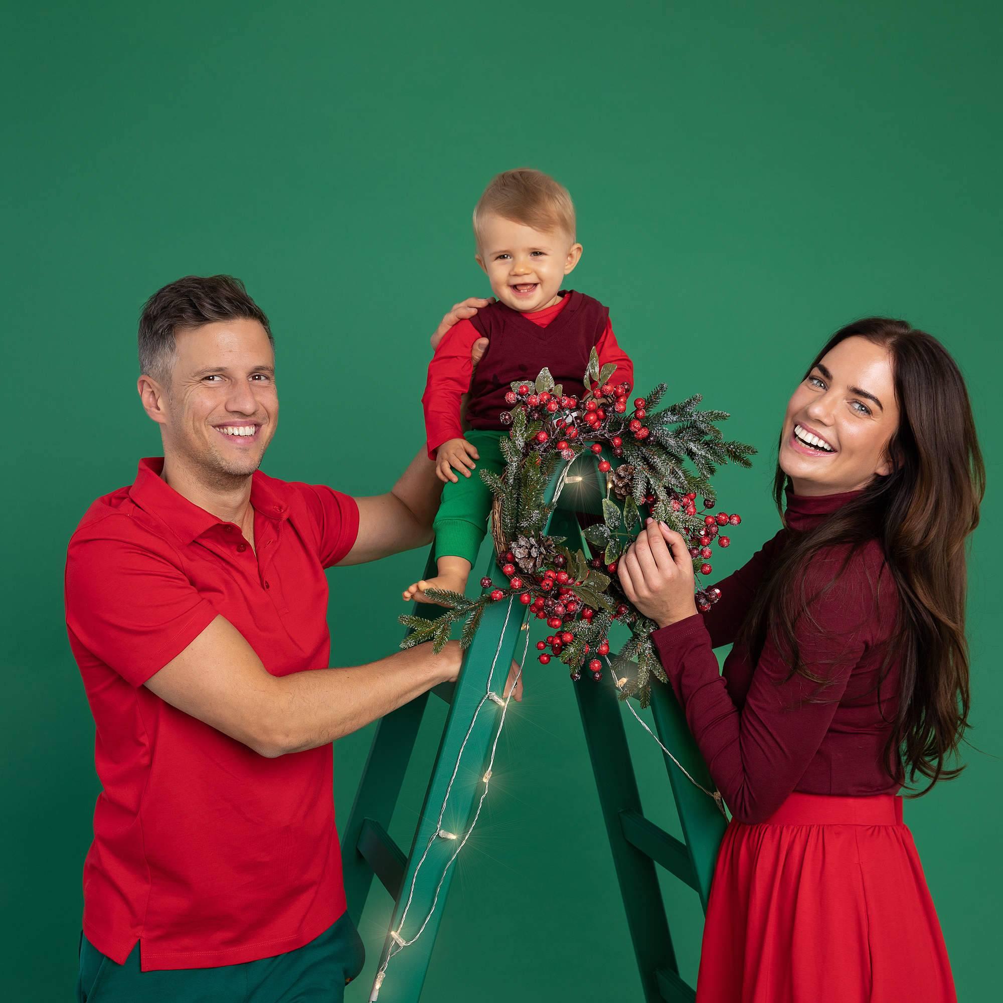 Red polo shirt Men