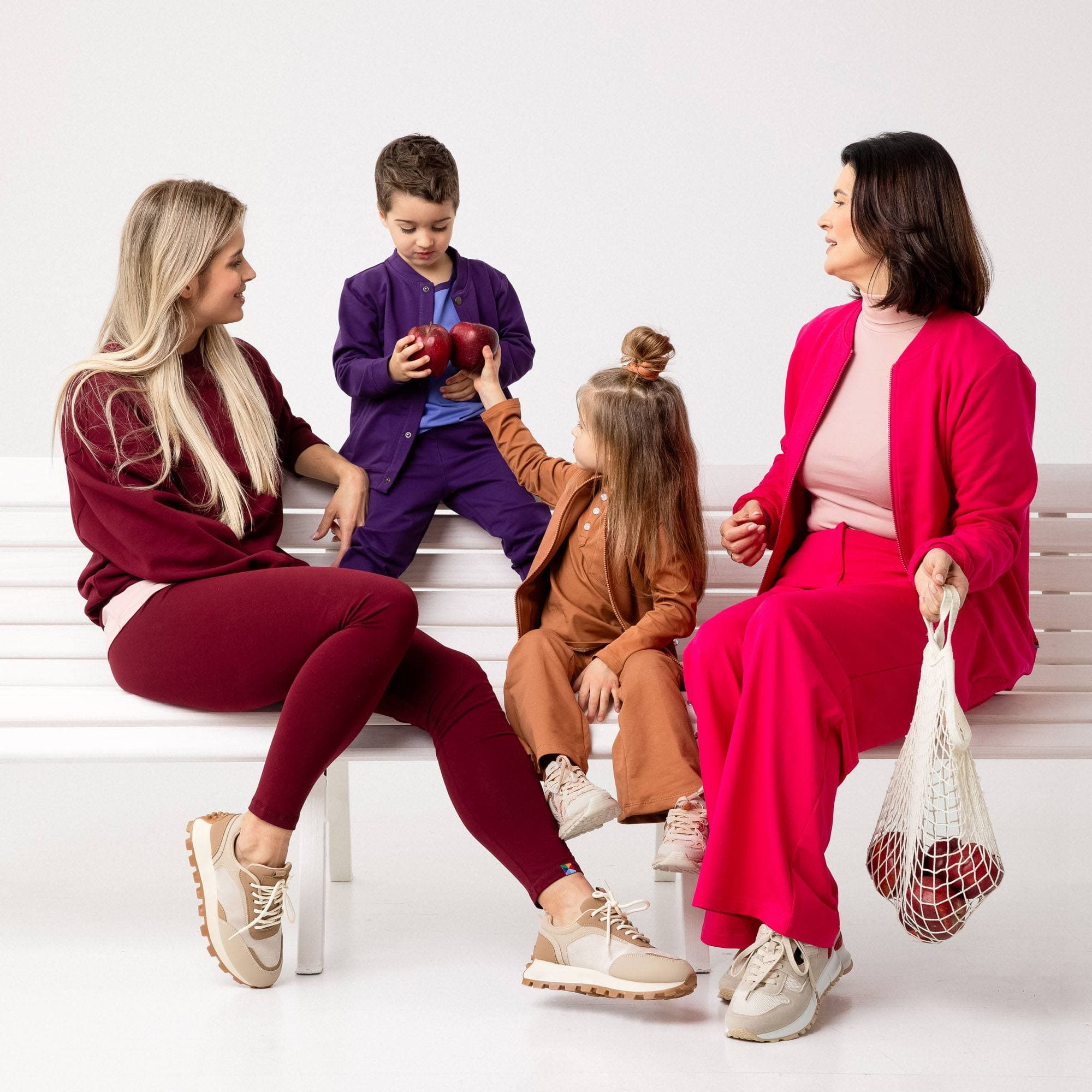 Burgundy leggings Women