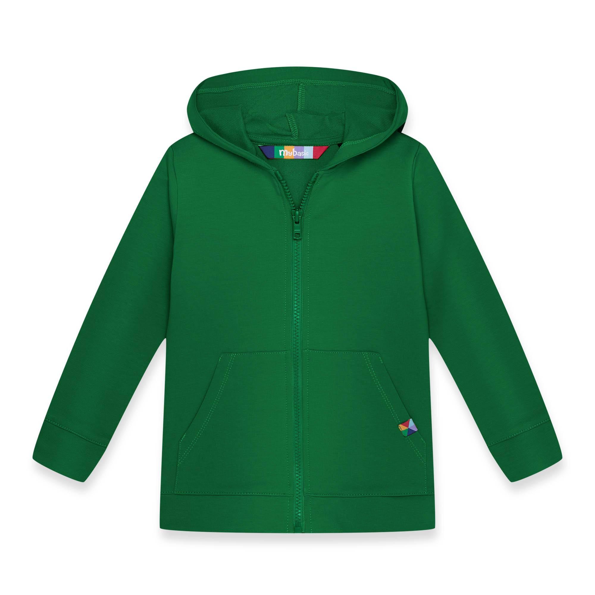 Green zip-up hoodie