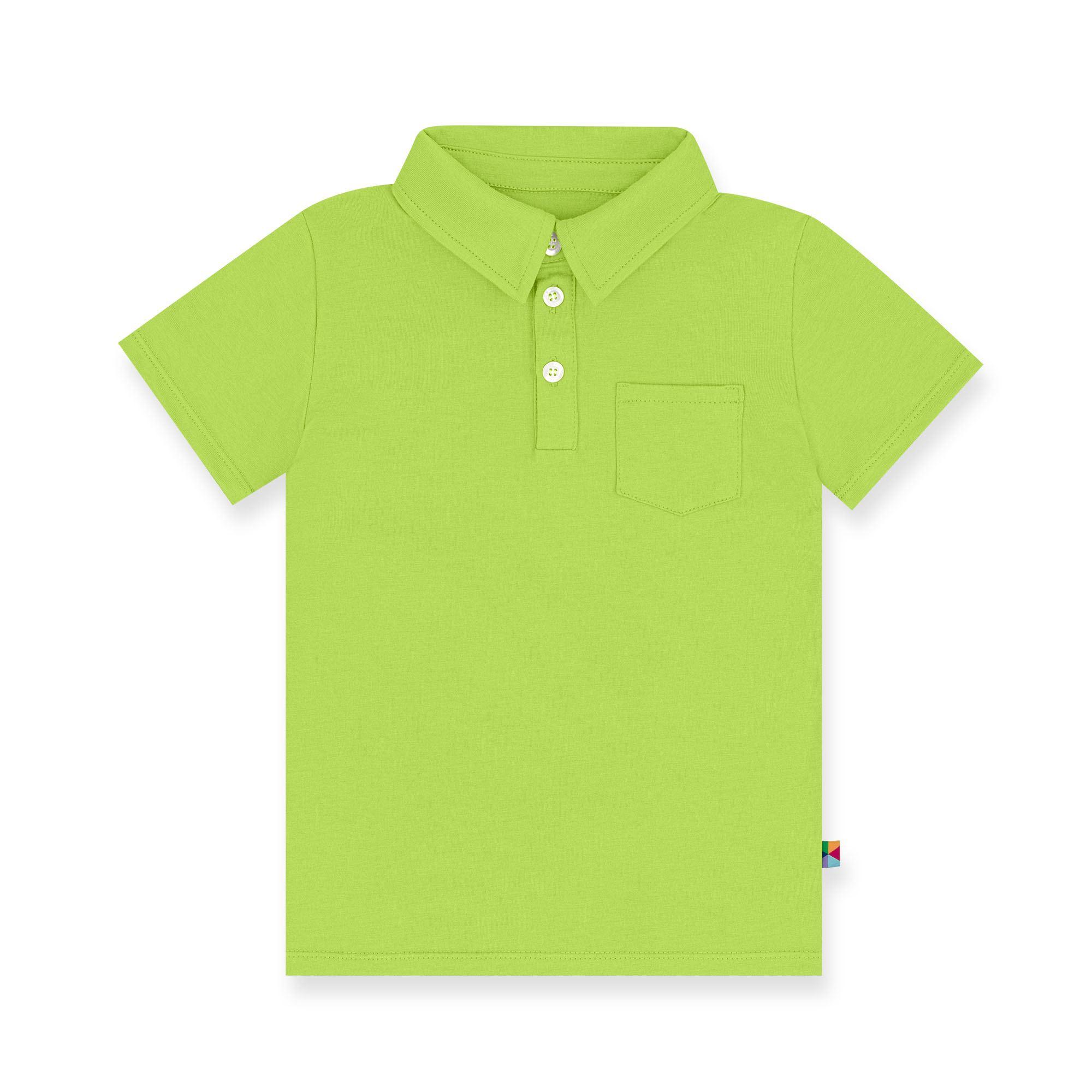 Lime green polo T-shirt