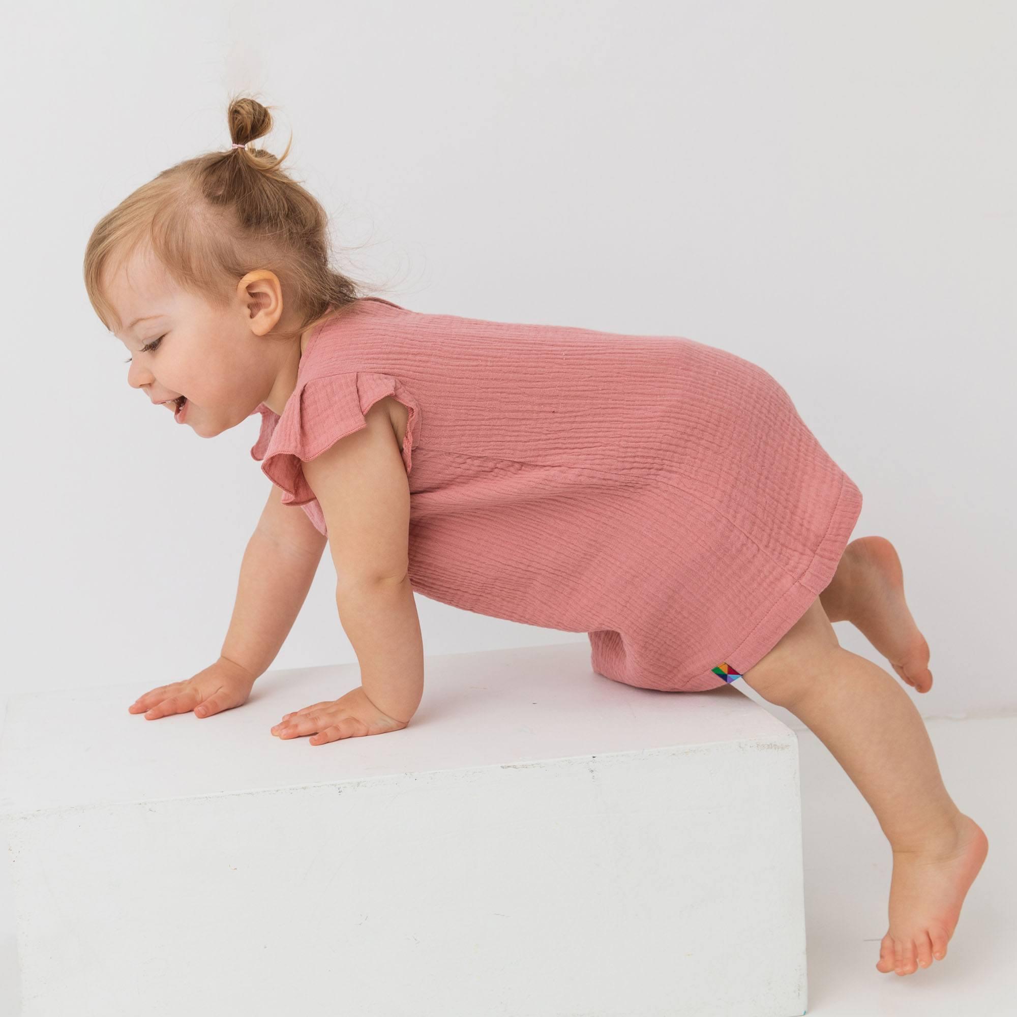 Pink muslin dress Baby