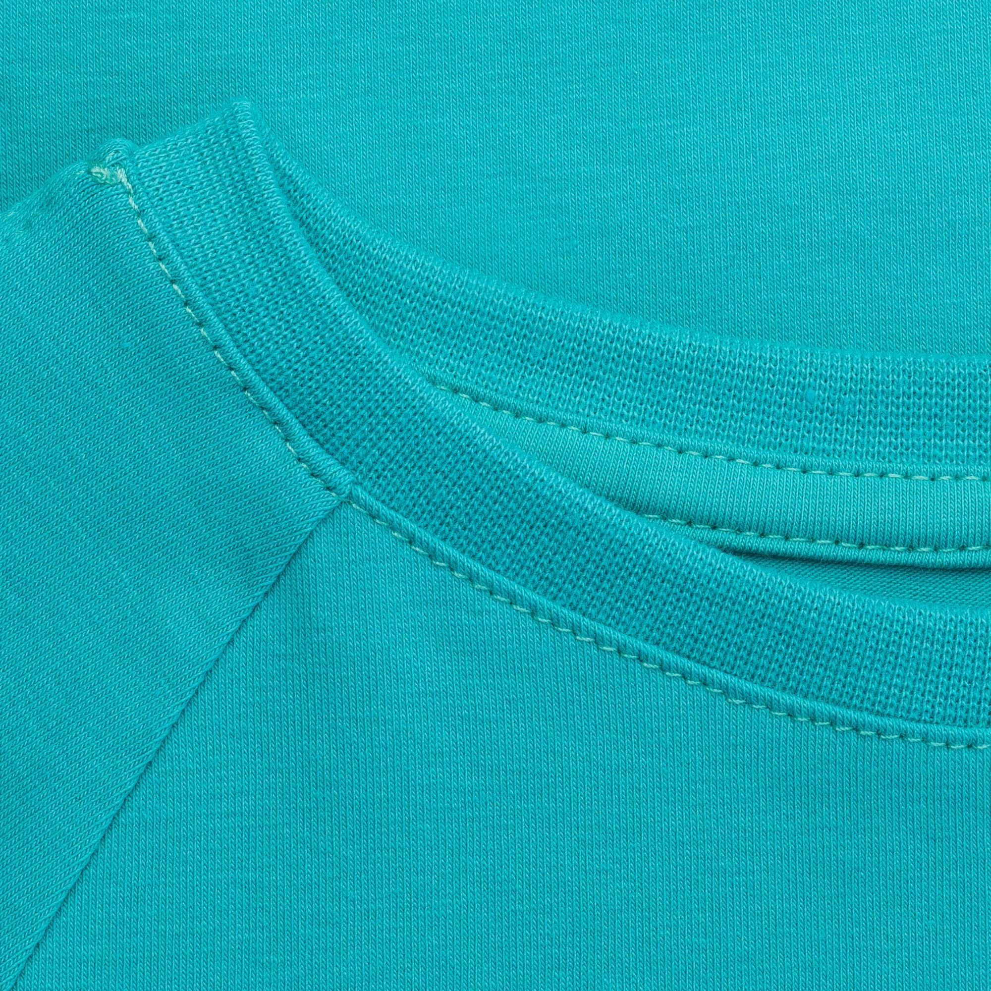 Turquoise front pocket blouse