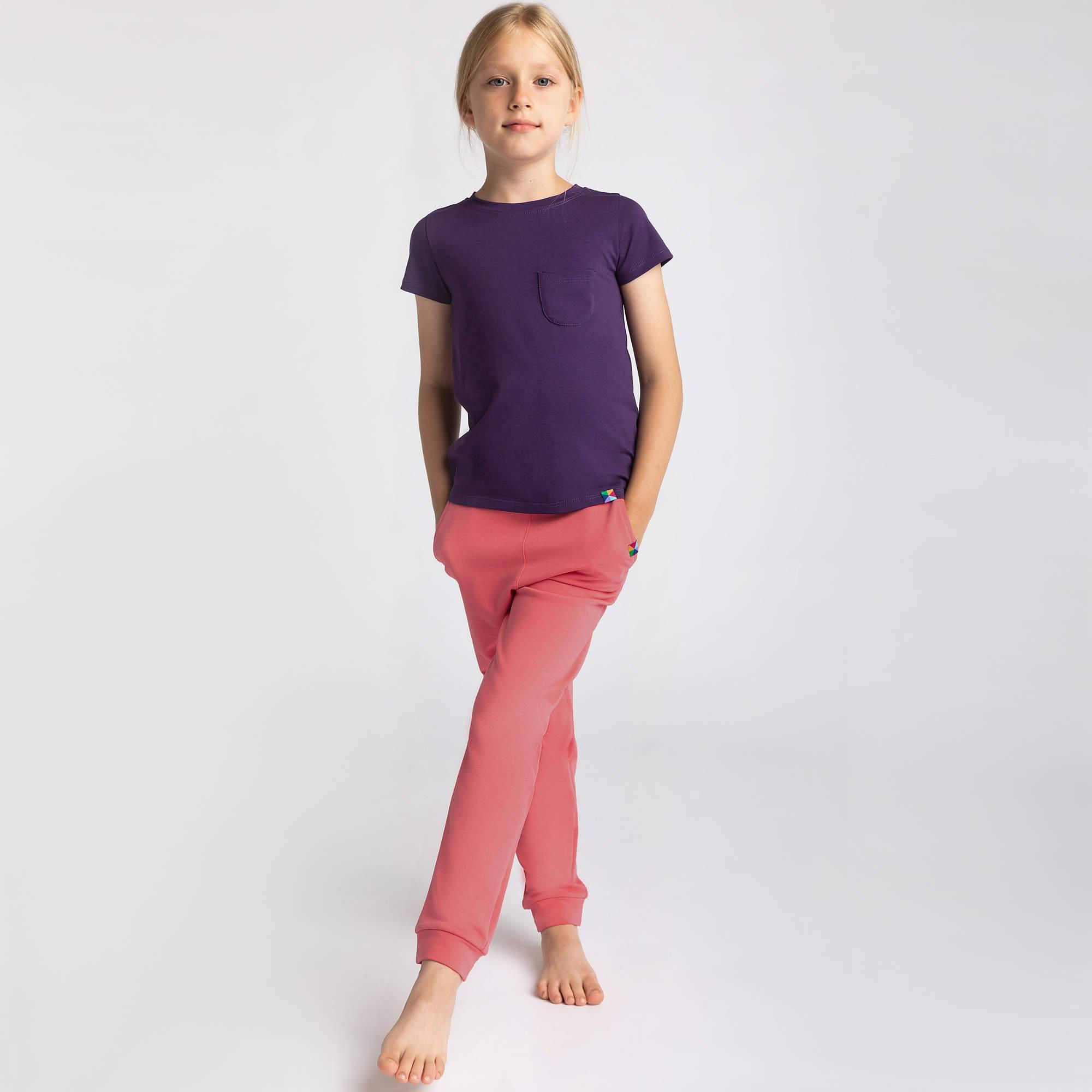 Violet T-shirt with pocket