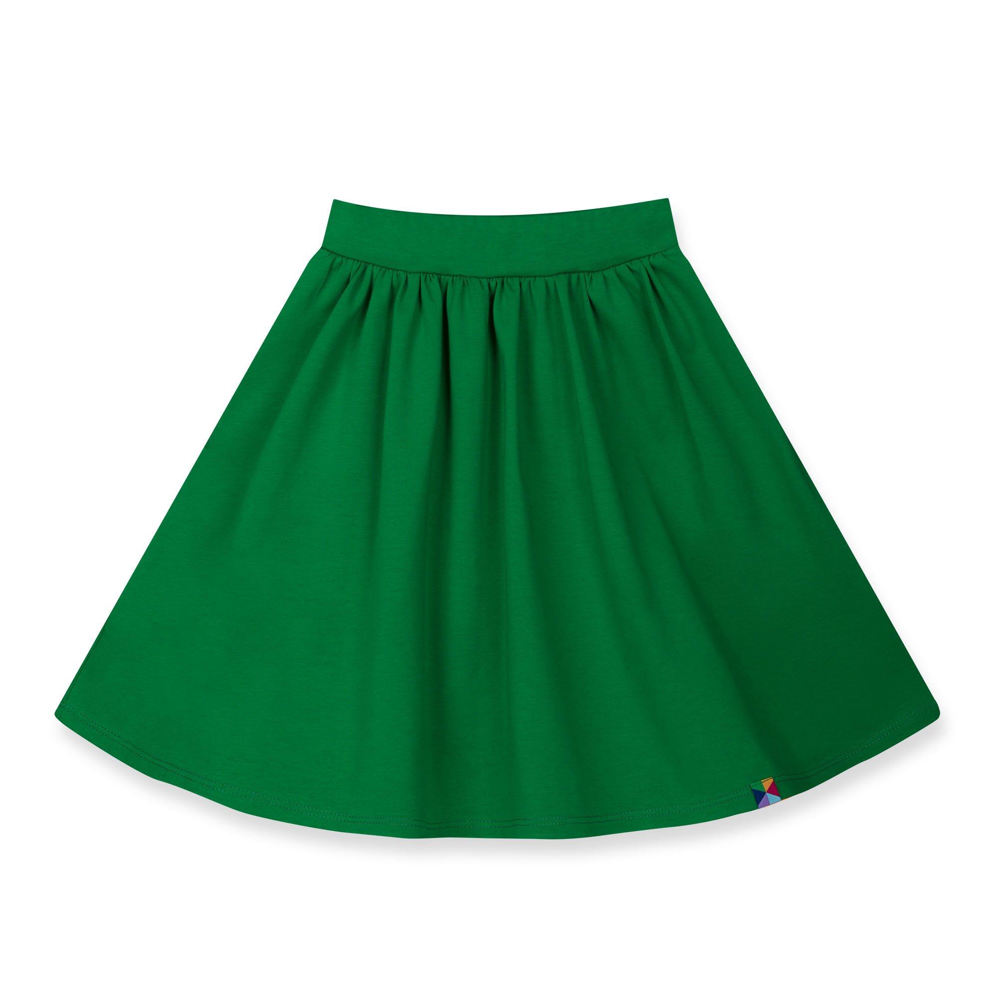 Green midi skirt with pockets Junior