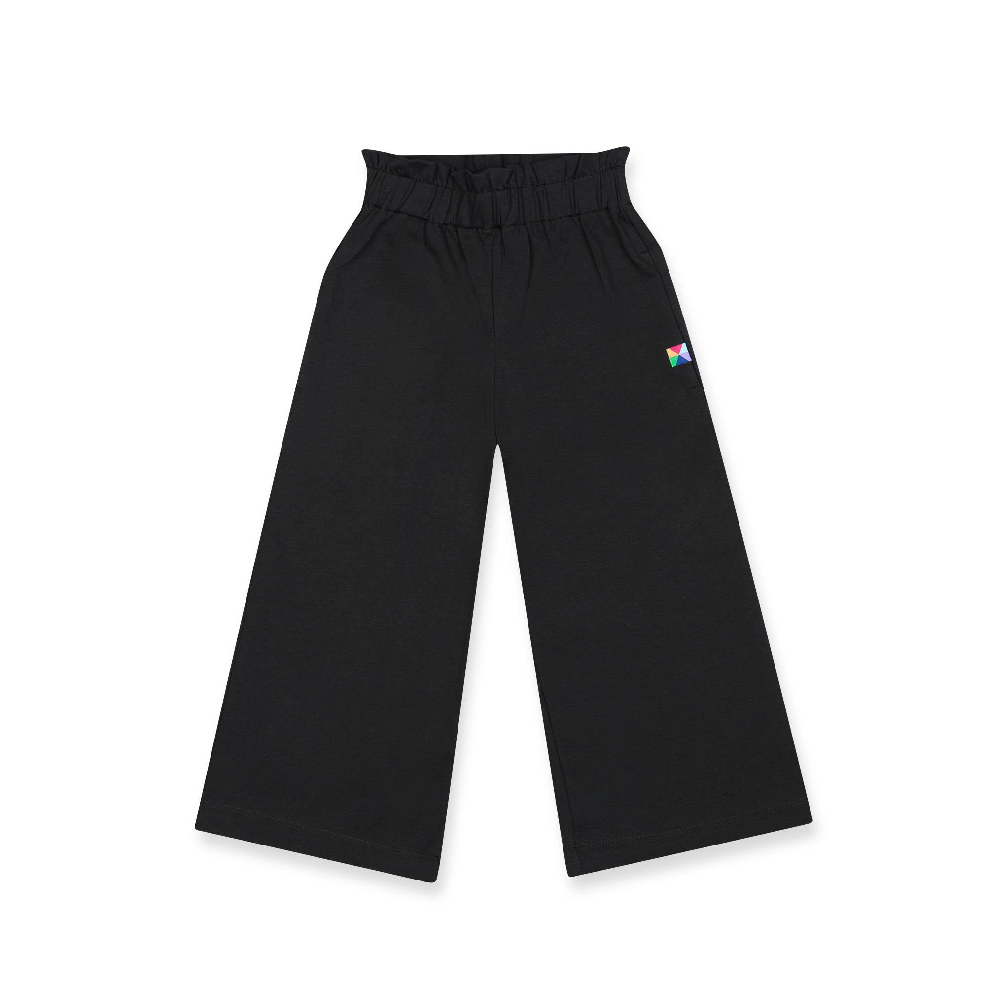 Black culotte trousers