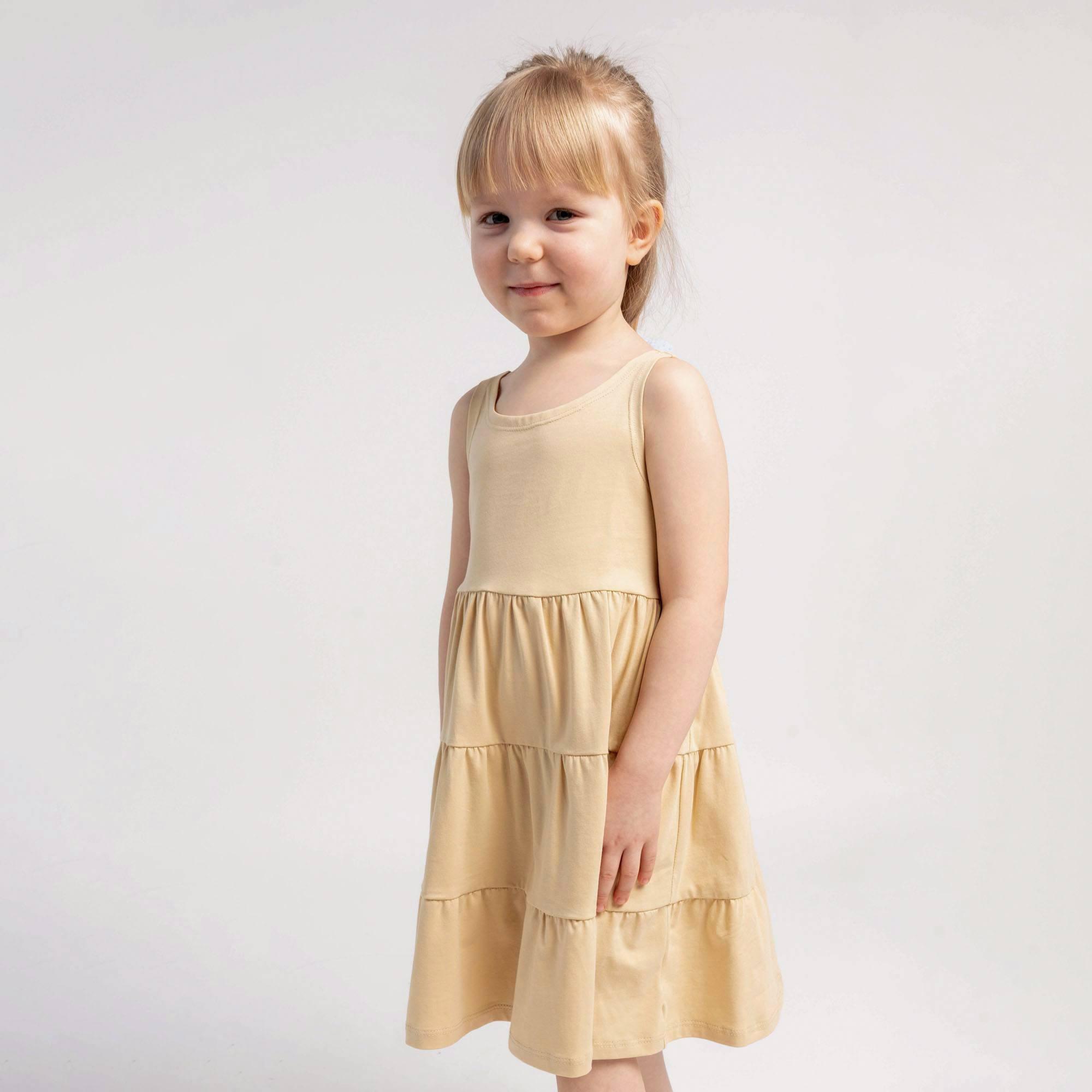 Beige sleeveless dress