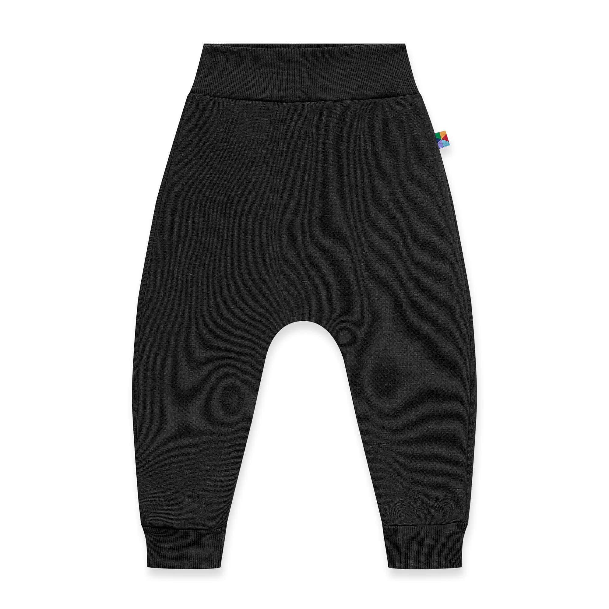 Black fleece-lined joggers Baby