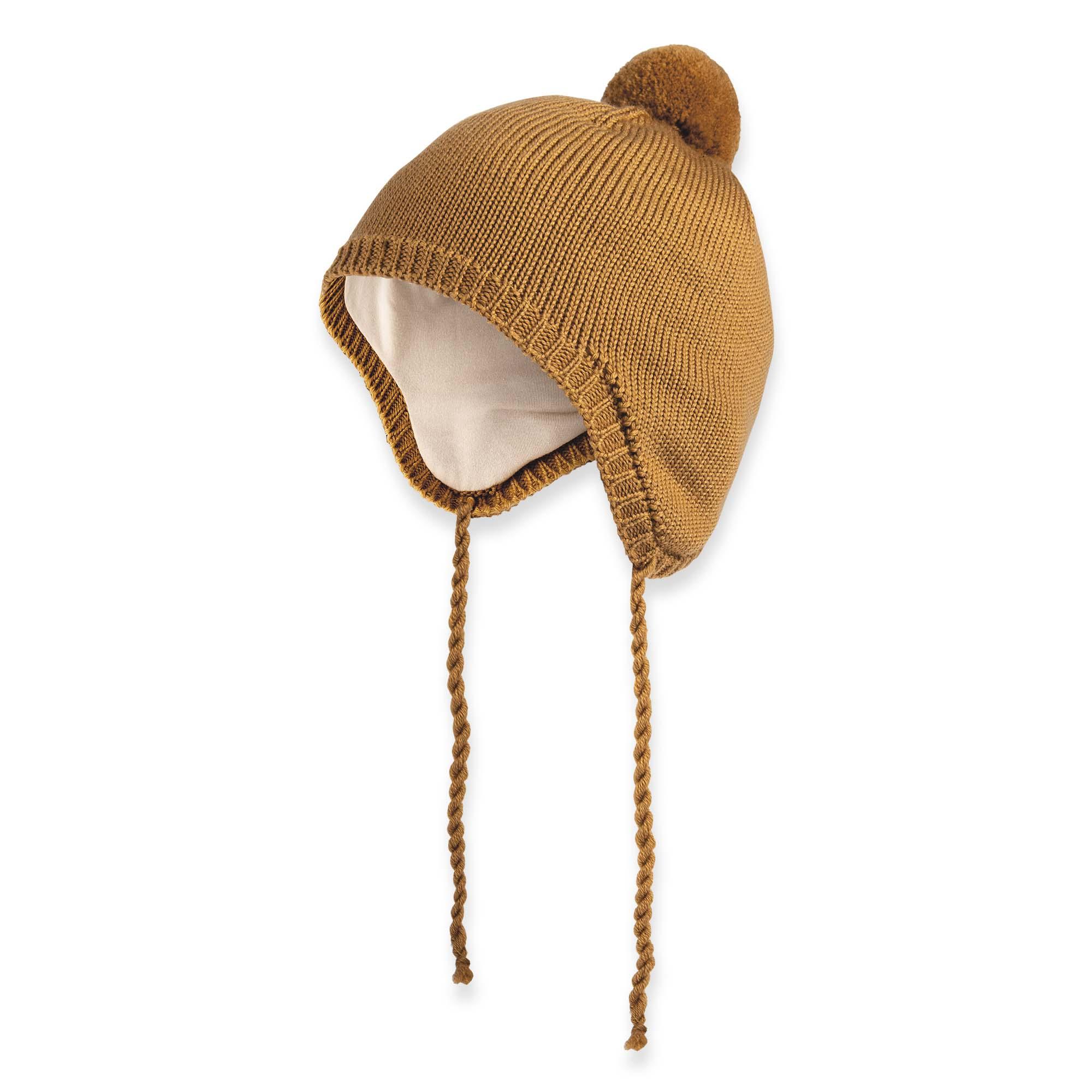 Mustard merino wool hat Baby