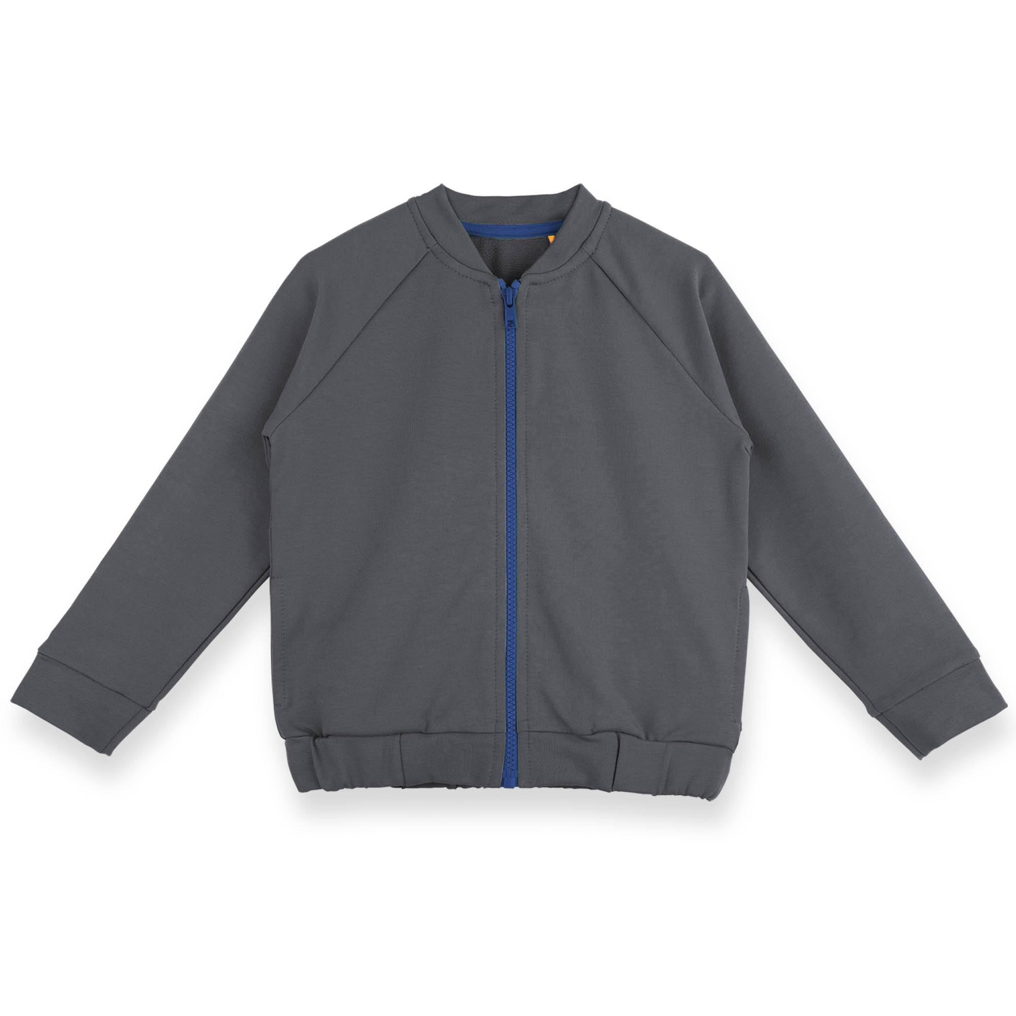 Graphite zip-up sweatshirt