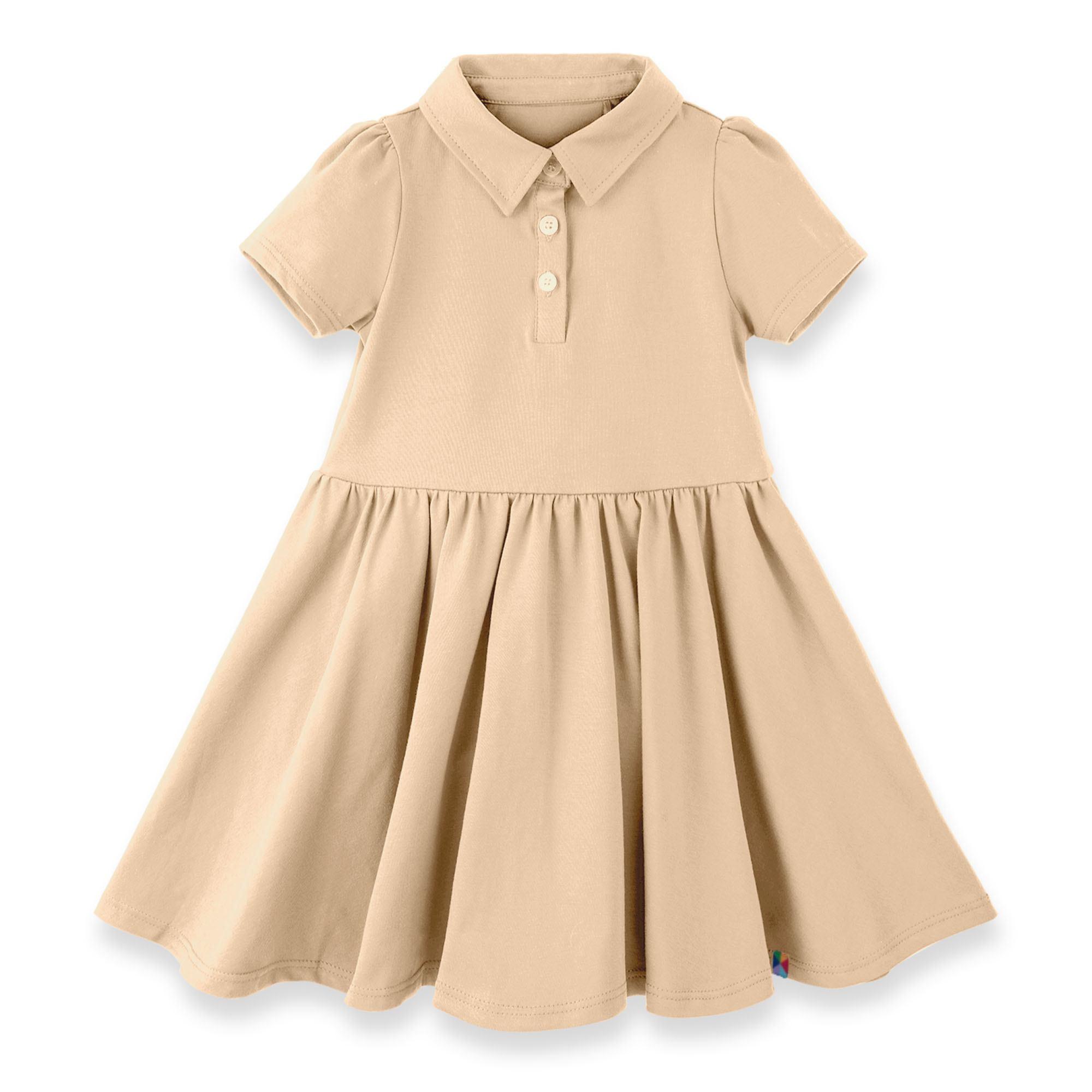 Beige polo dress