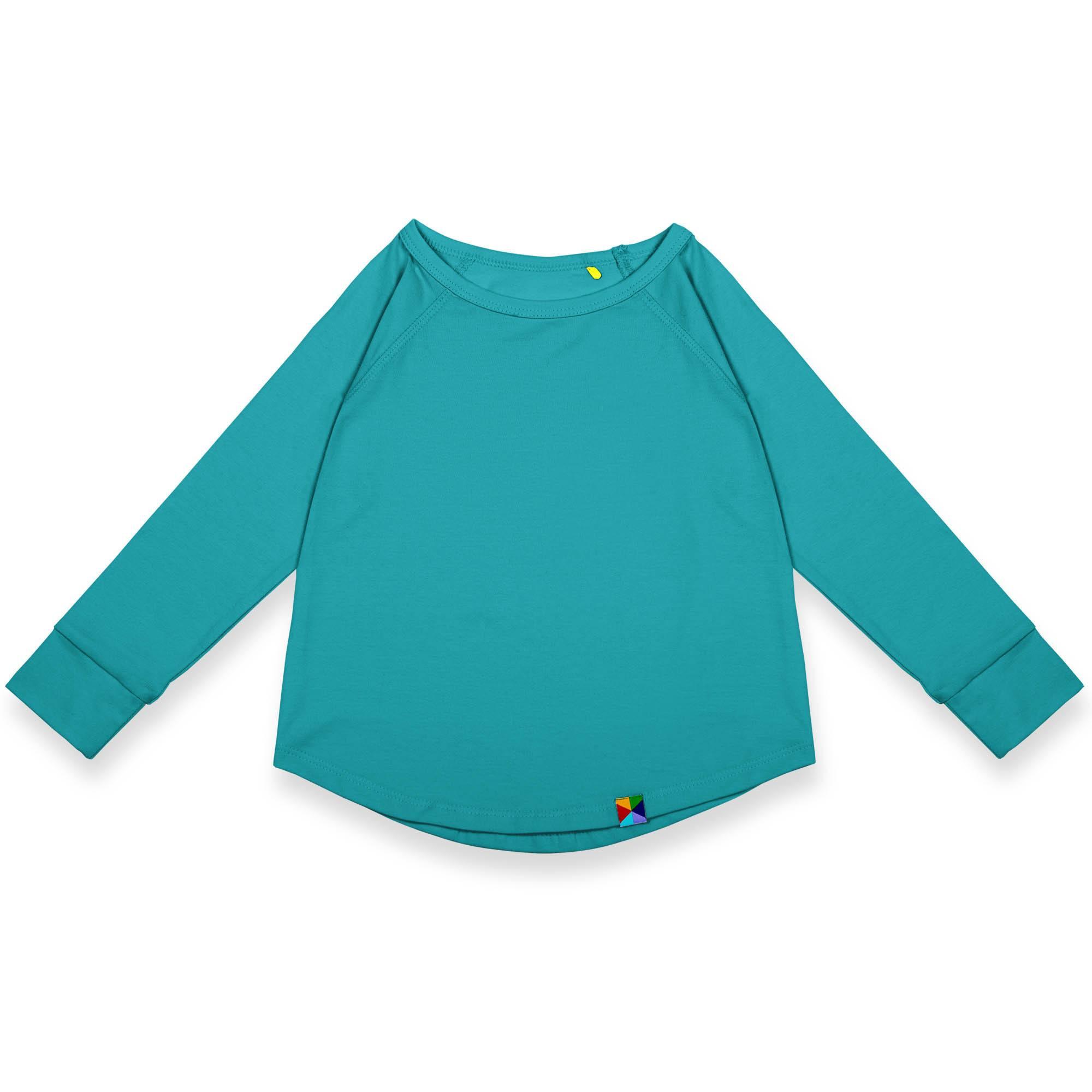 Turquoise long sleeve shirt