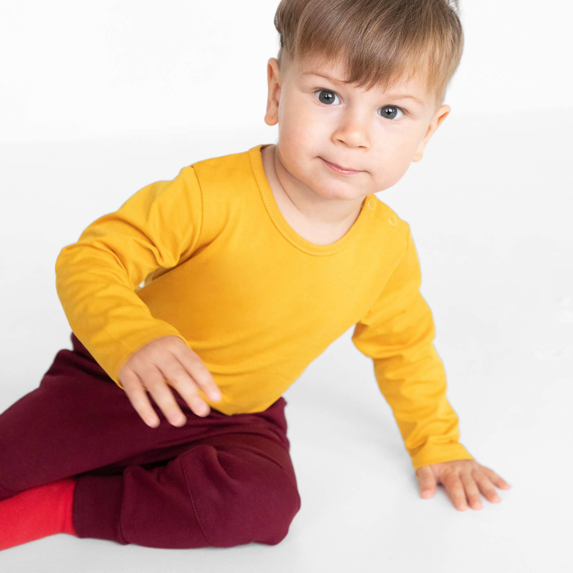 Mustard long sleeve bodysuit