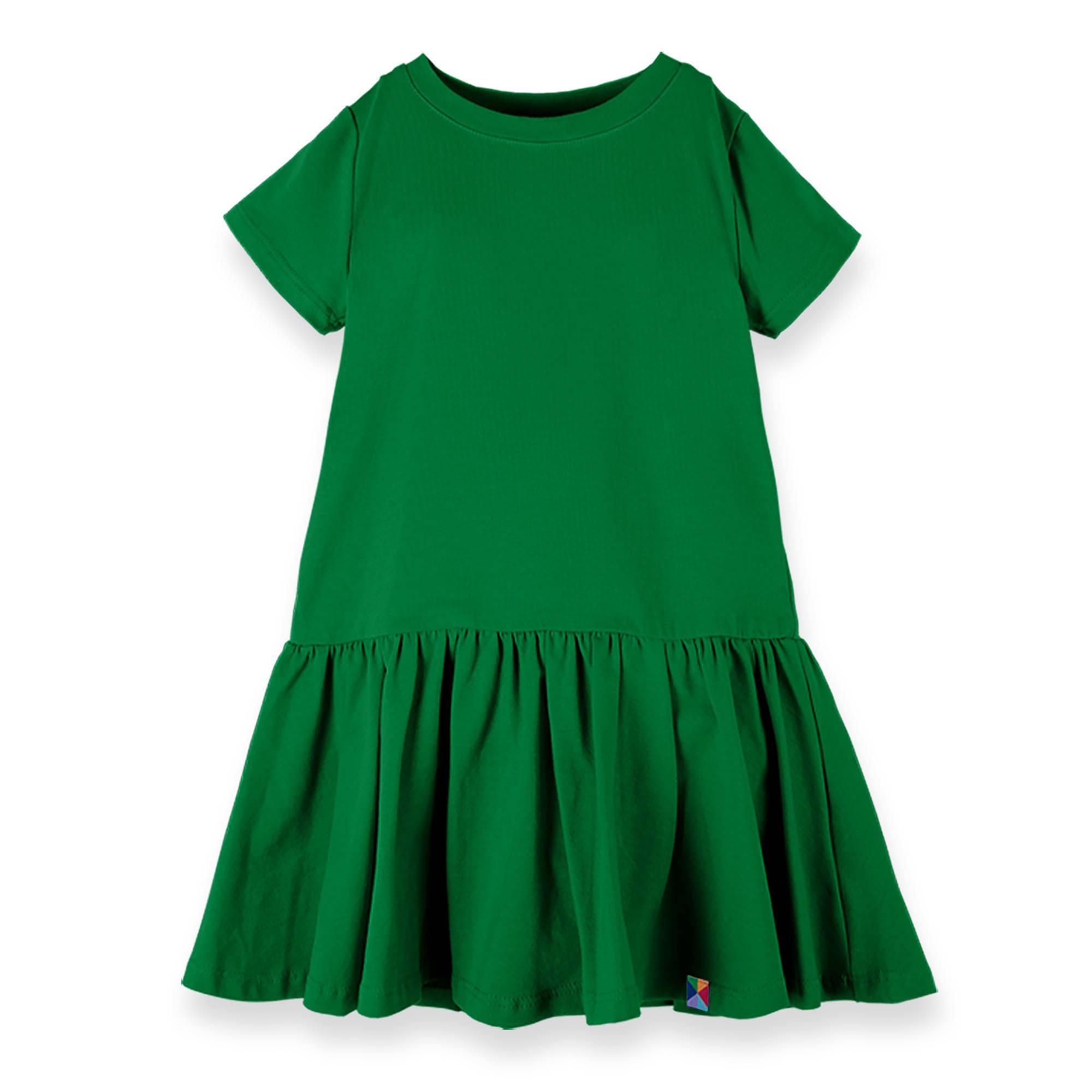 Green frill dress