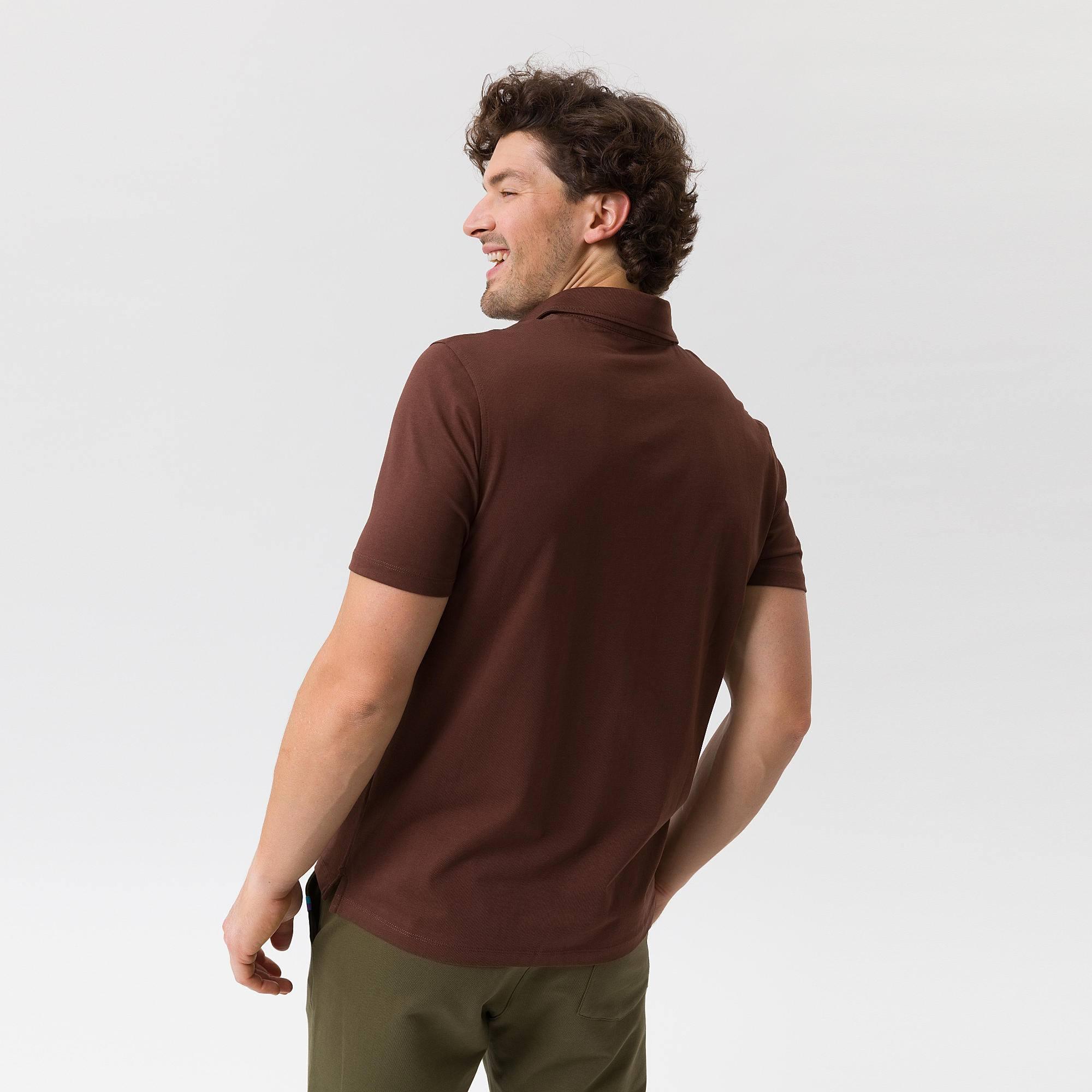 Brown polo shirt Men