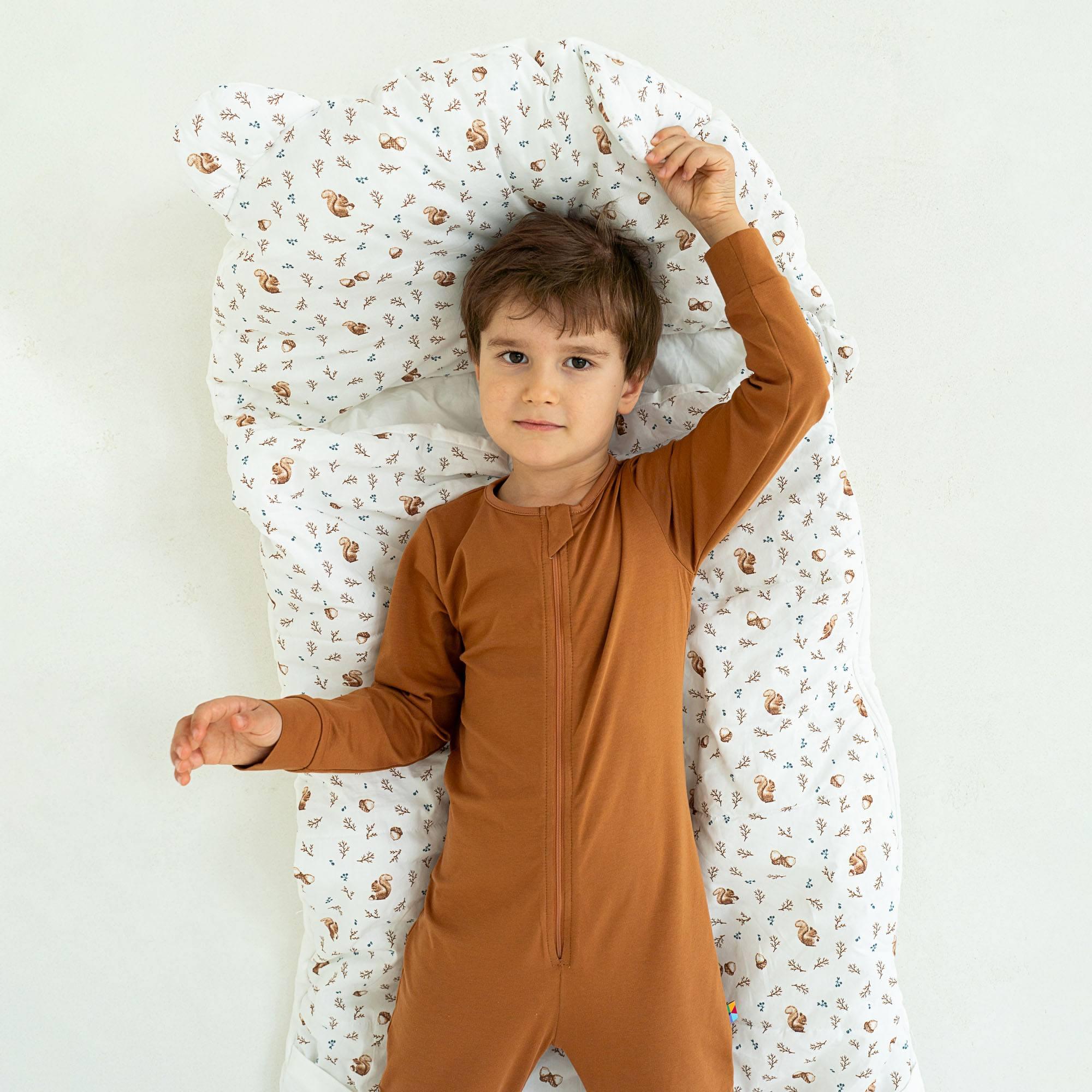 Caramel romper sleeping suit