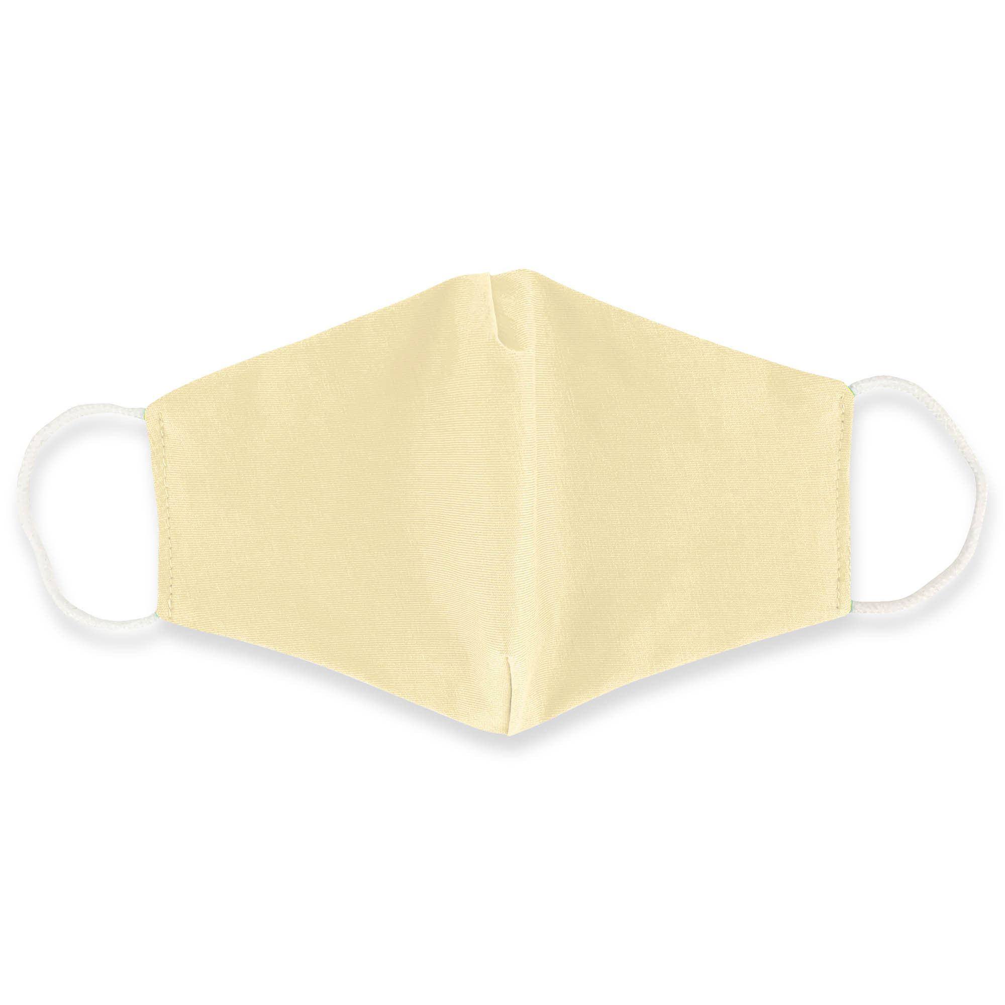 Light yellow cotton face mask