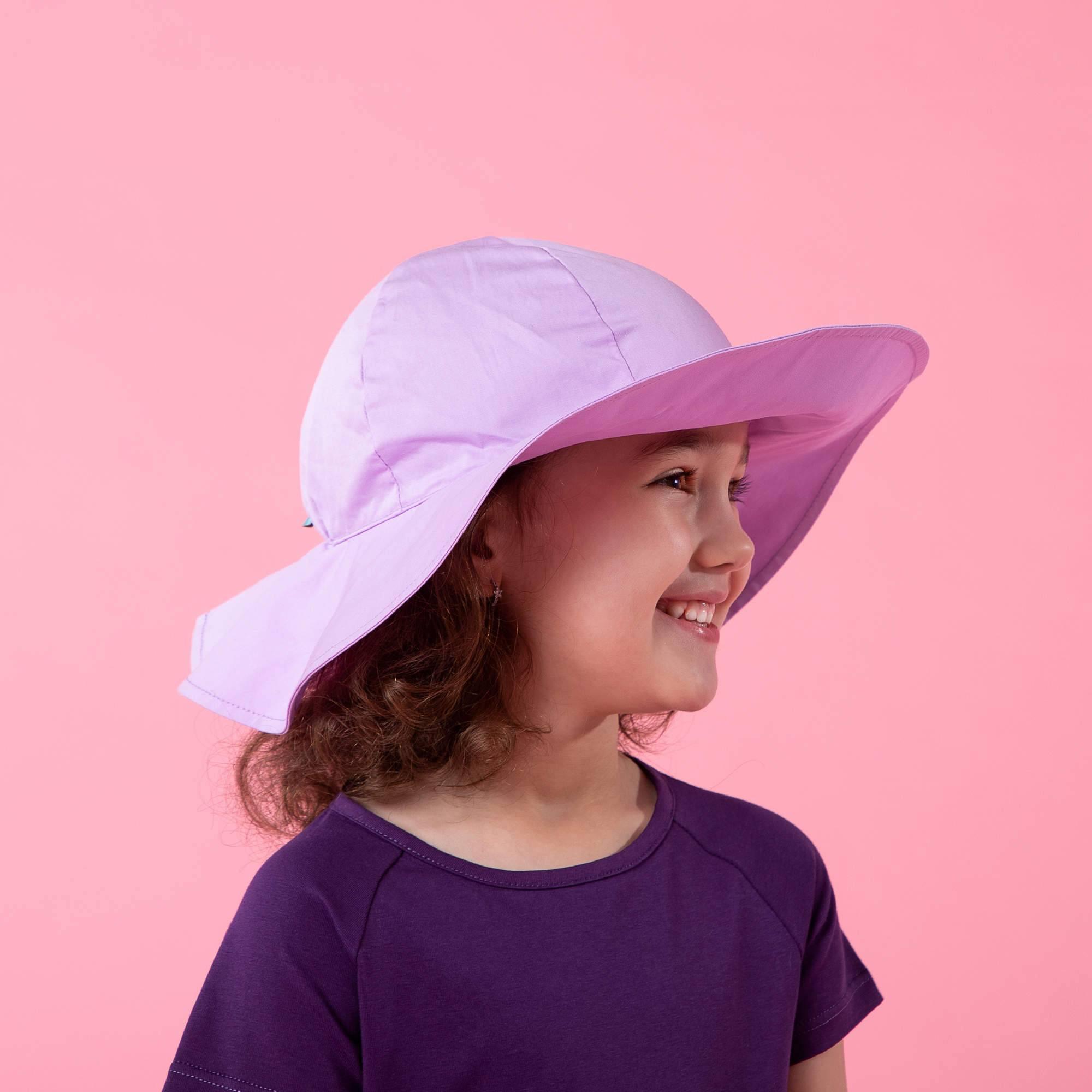 Light purple brimmed hat