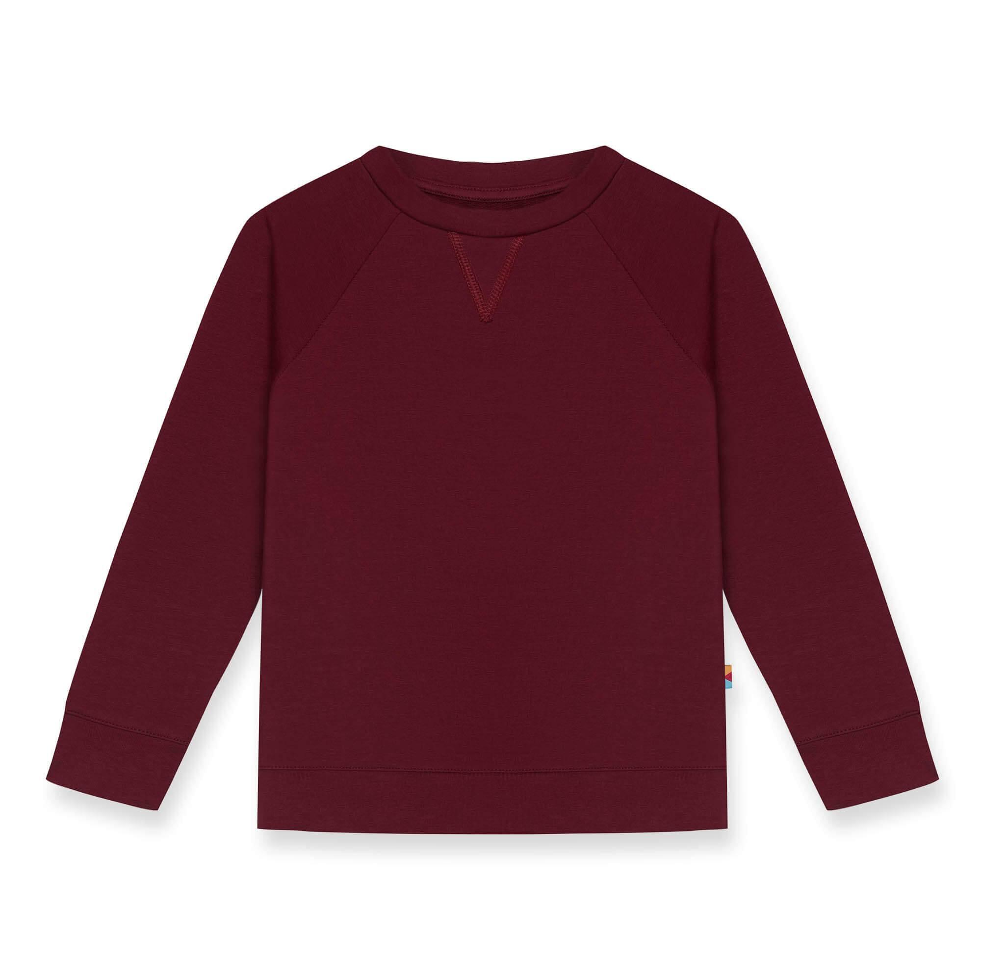 Burgundy pullover sweatshirt