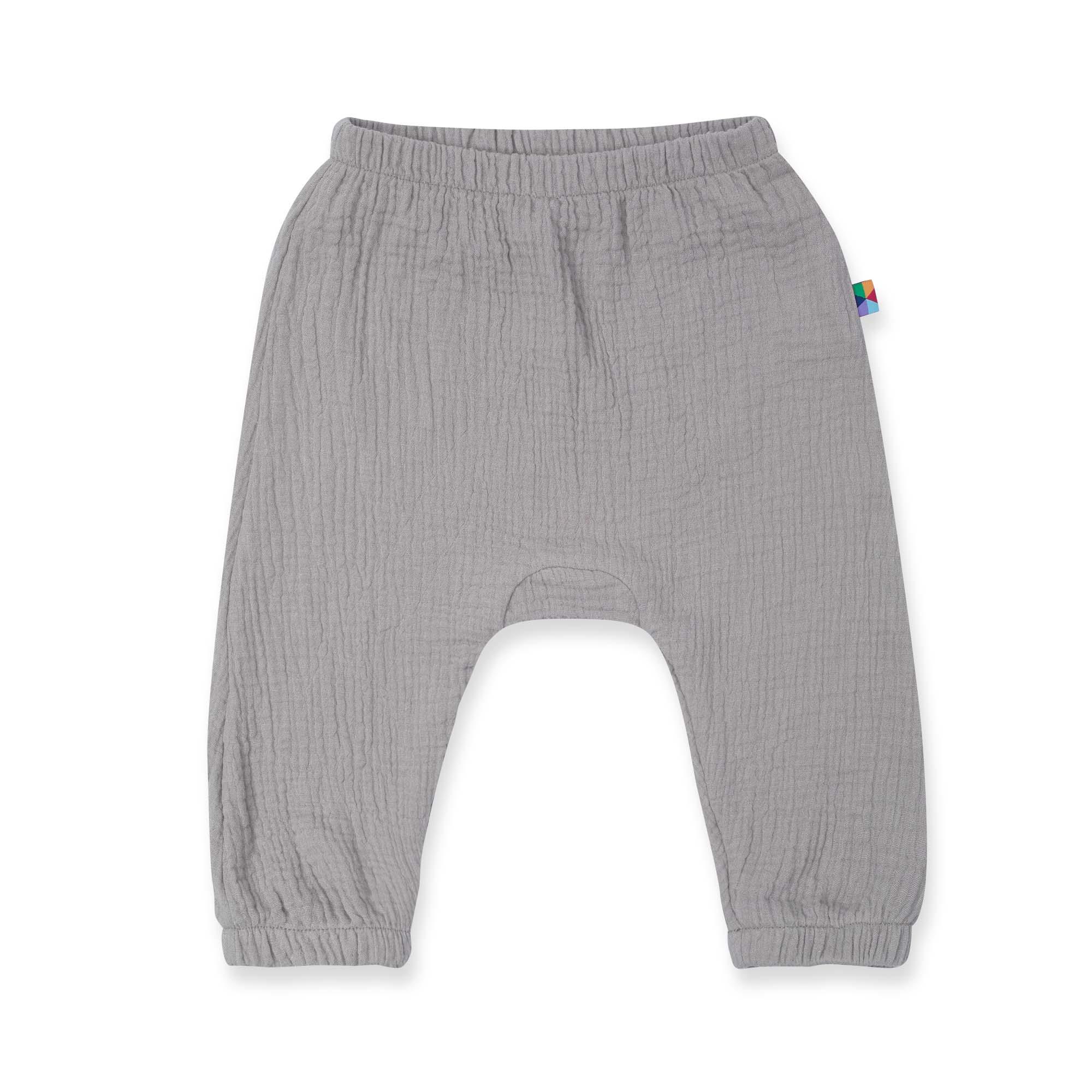 Grey muslin pants Baby