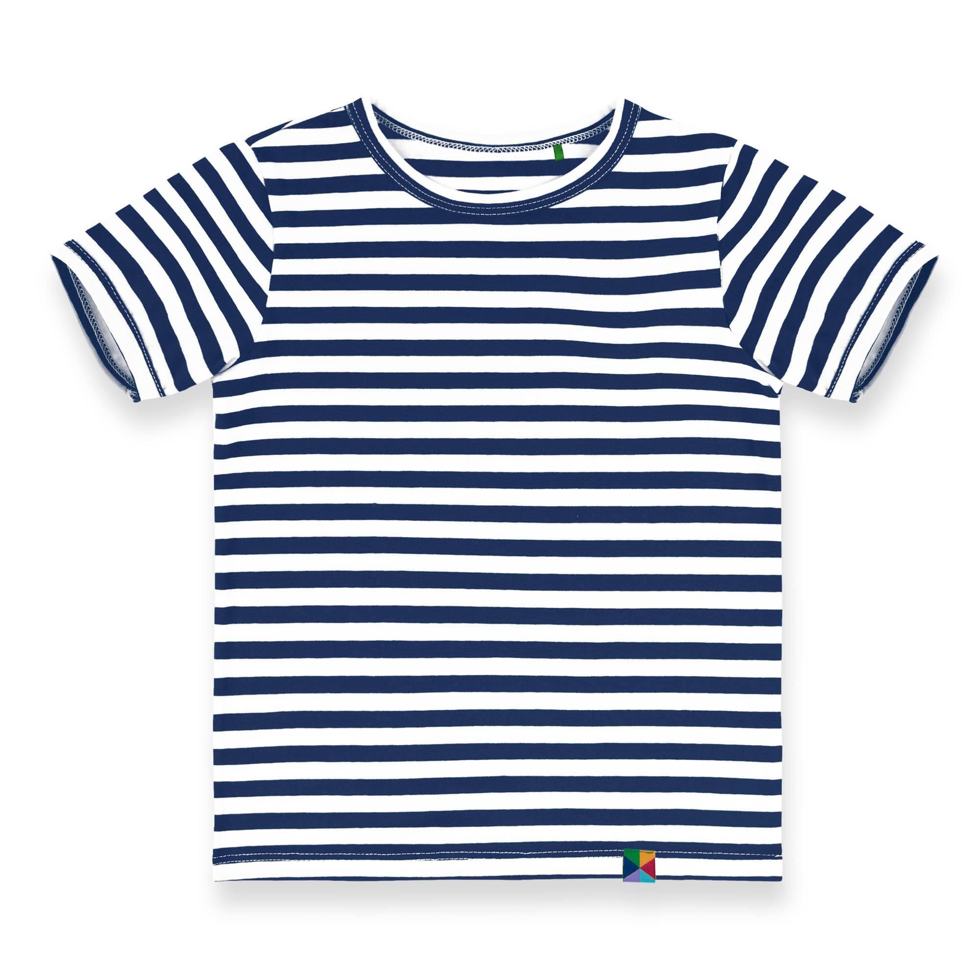 Navy blue stripes T-shirt