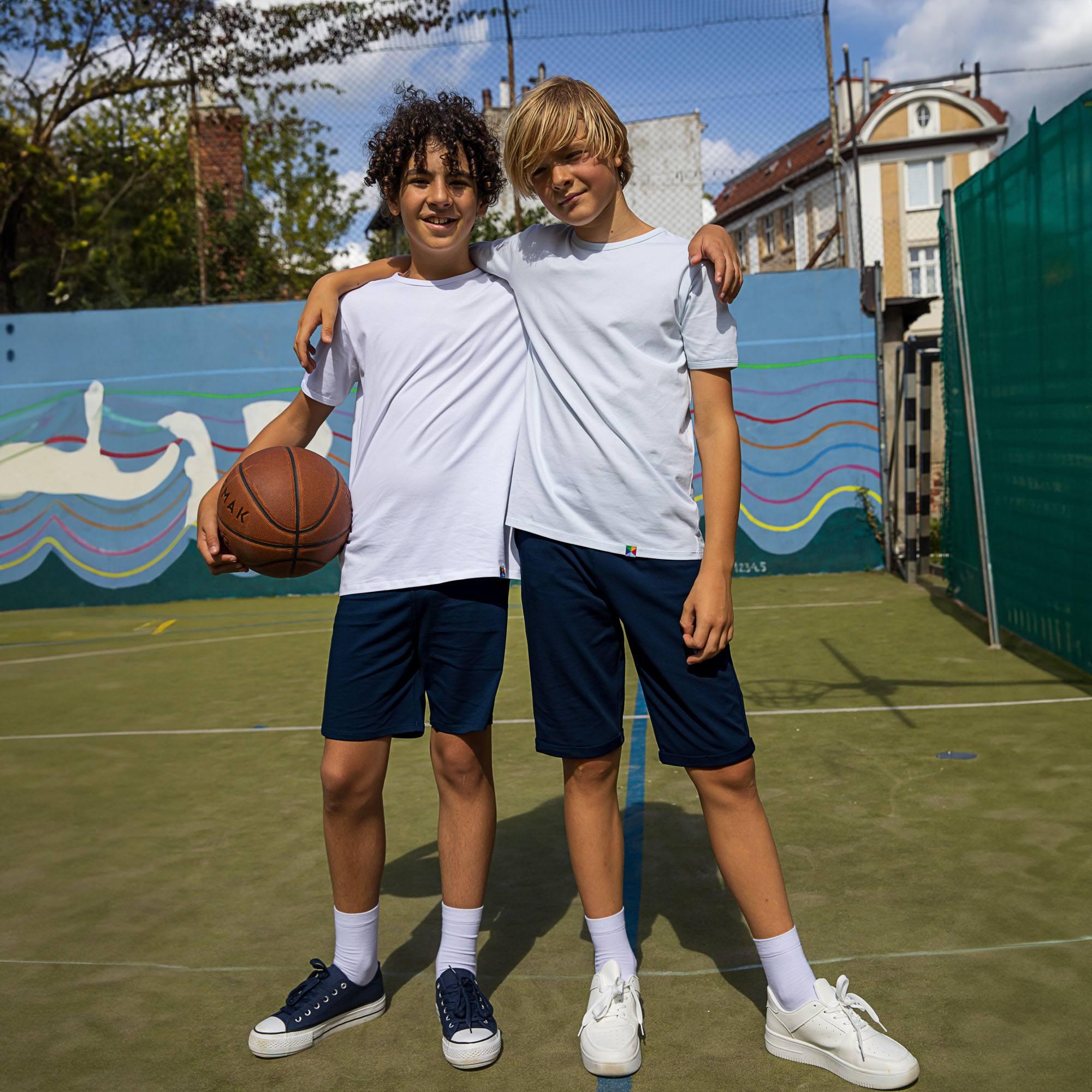 Navy blue sweat shorts Junior