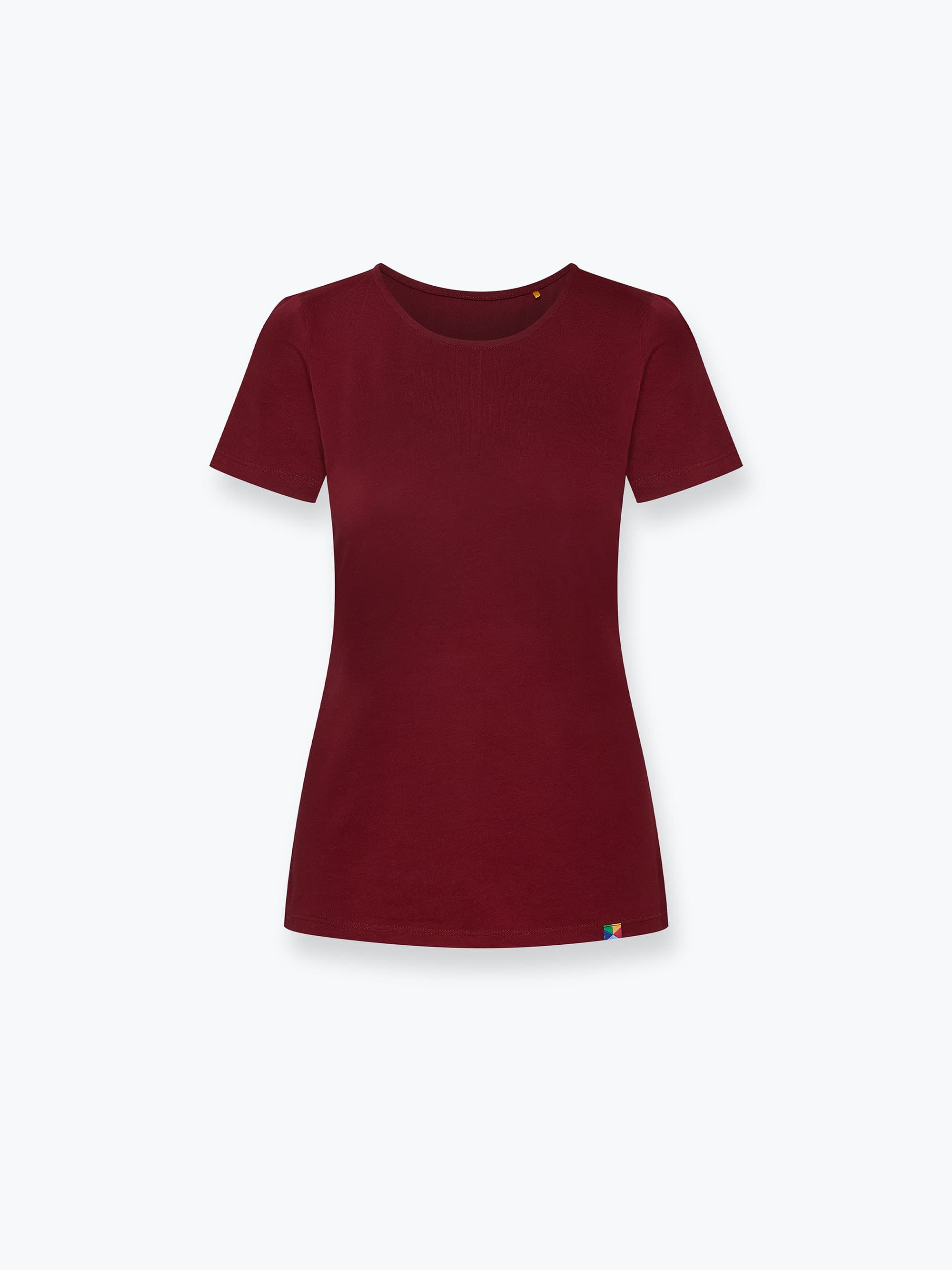 Burgundy crew neck shirt Women