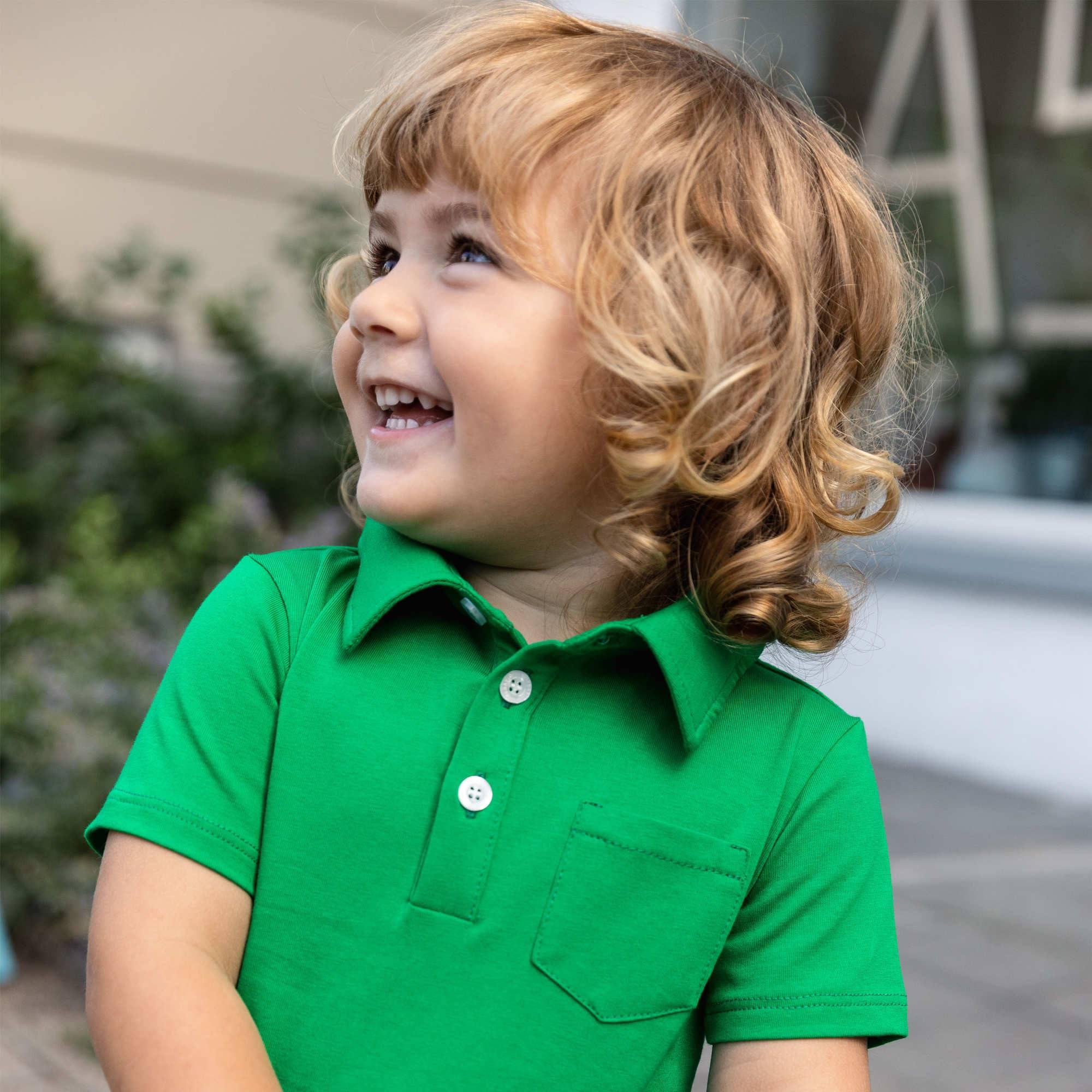 Green polo T-shirt