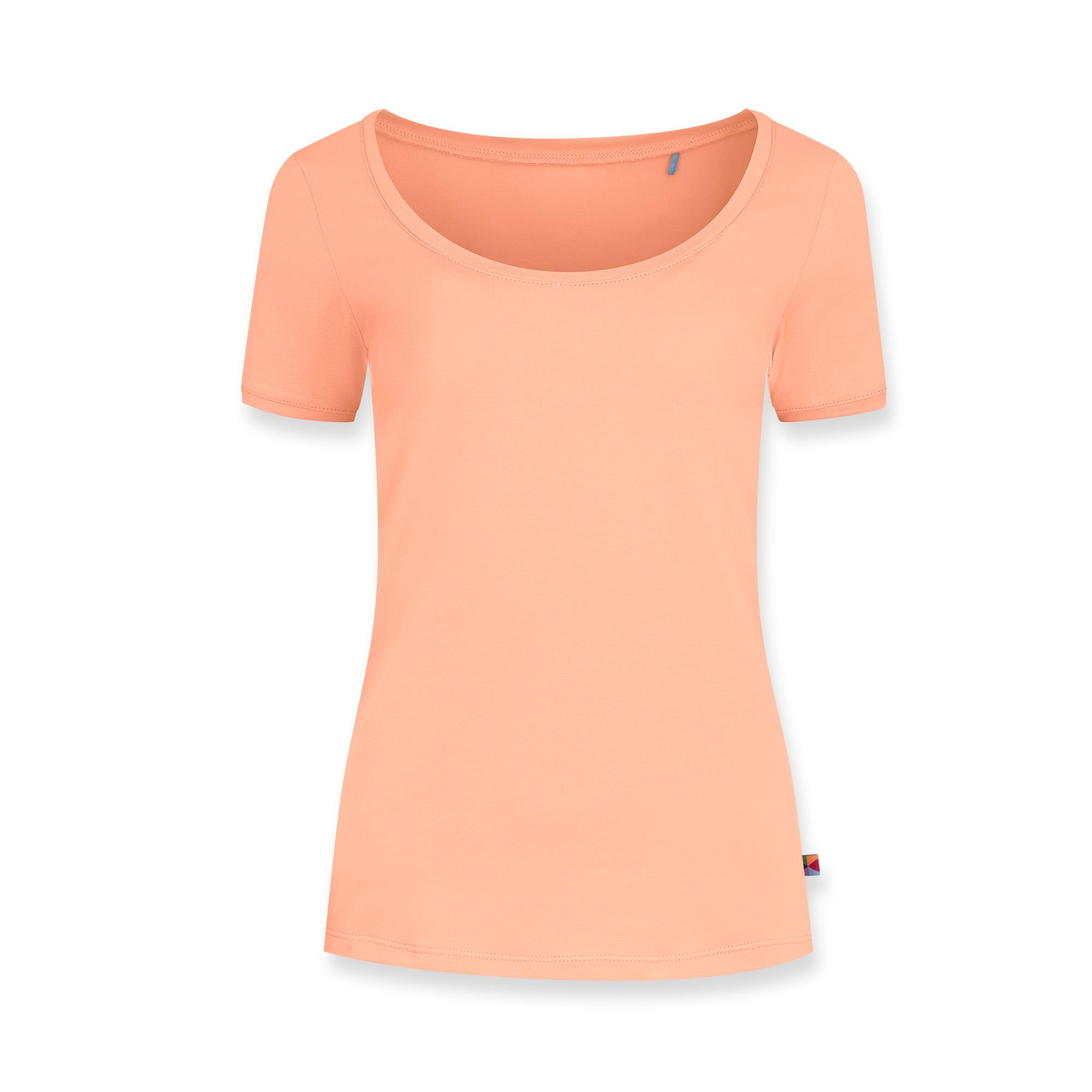 Apricot scoop neck blouse Women