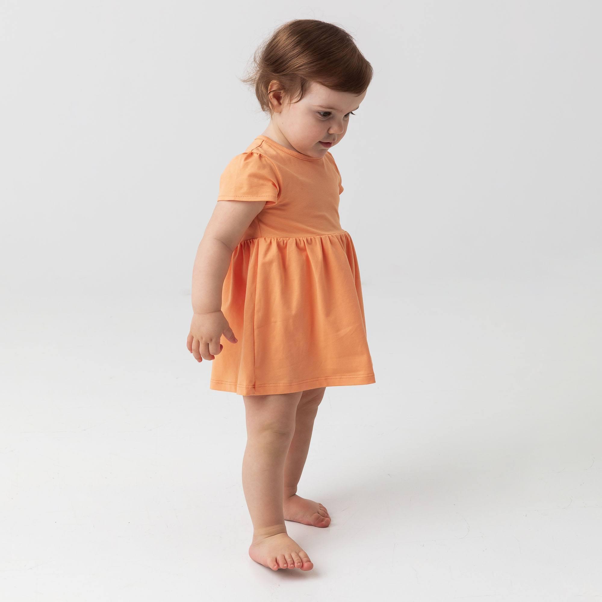 Apricot bodysuit dress