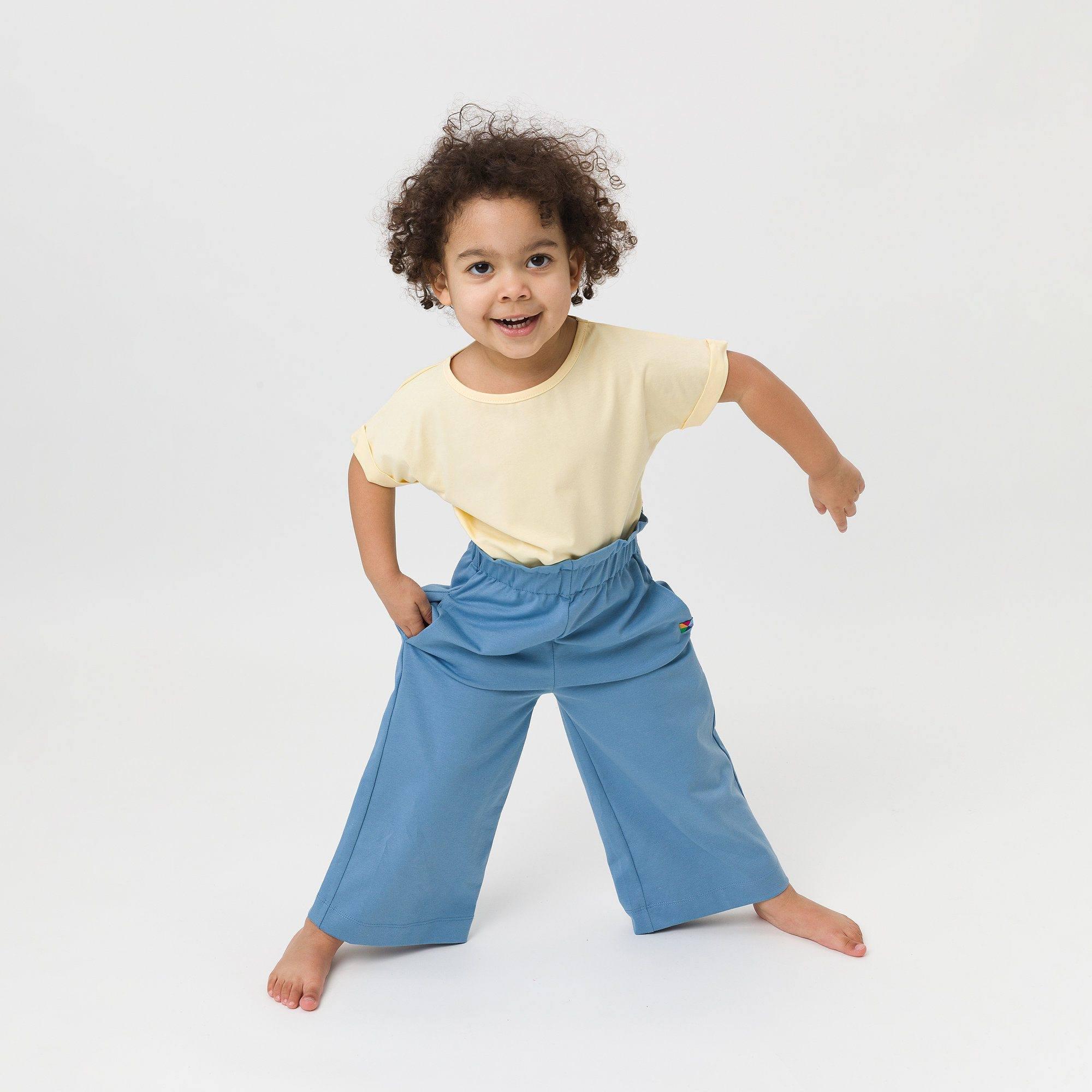 Sky blue culotte trousers