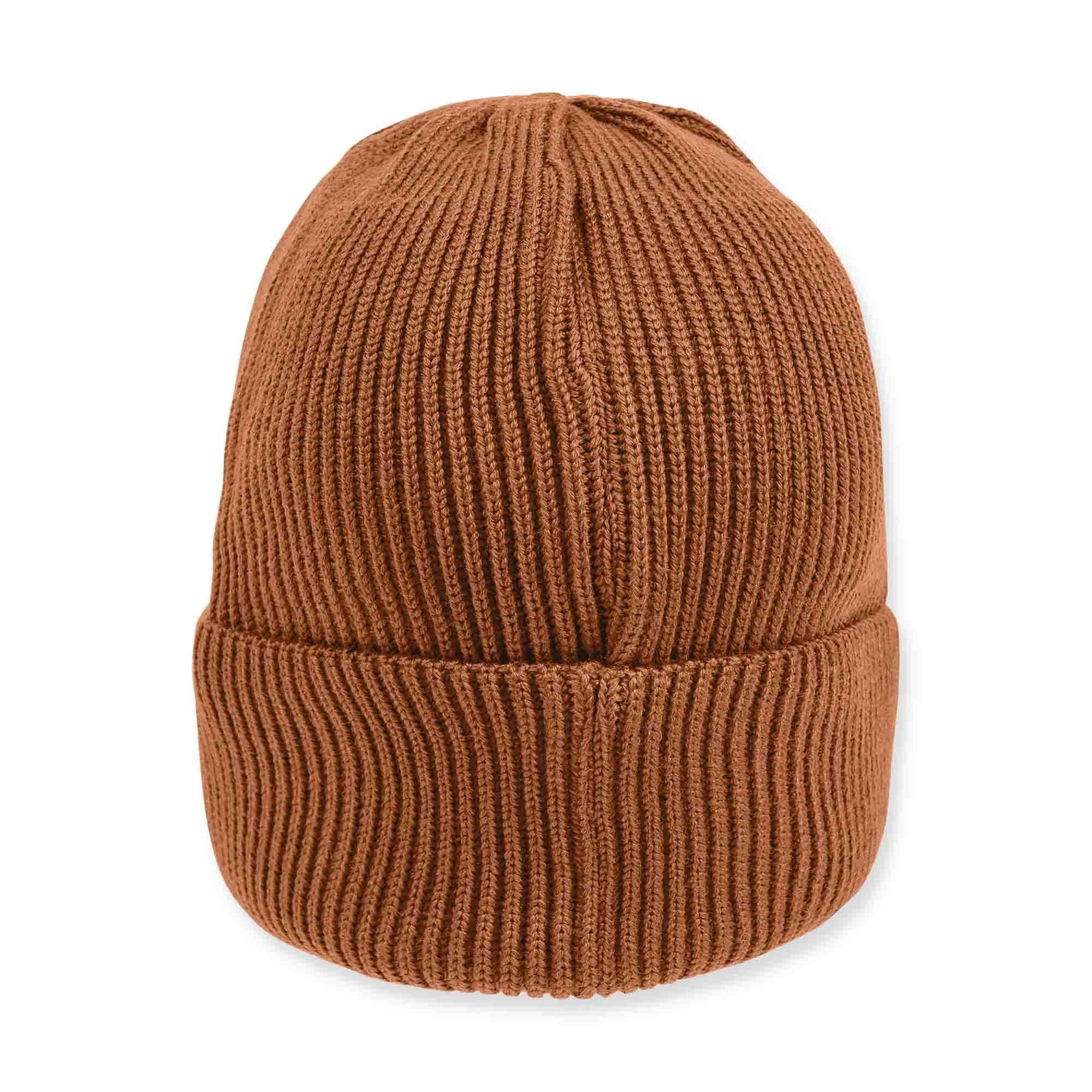 Caramel merino wool hat adults