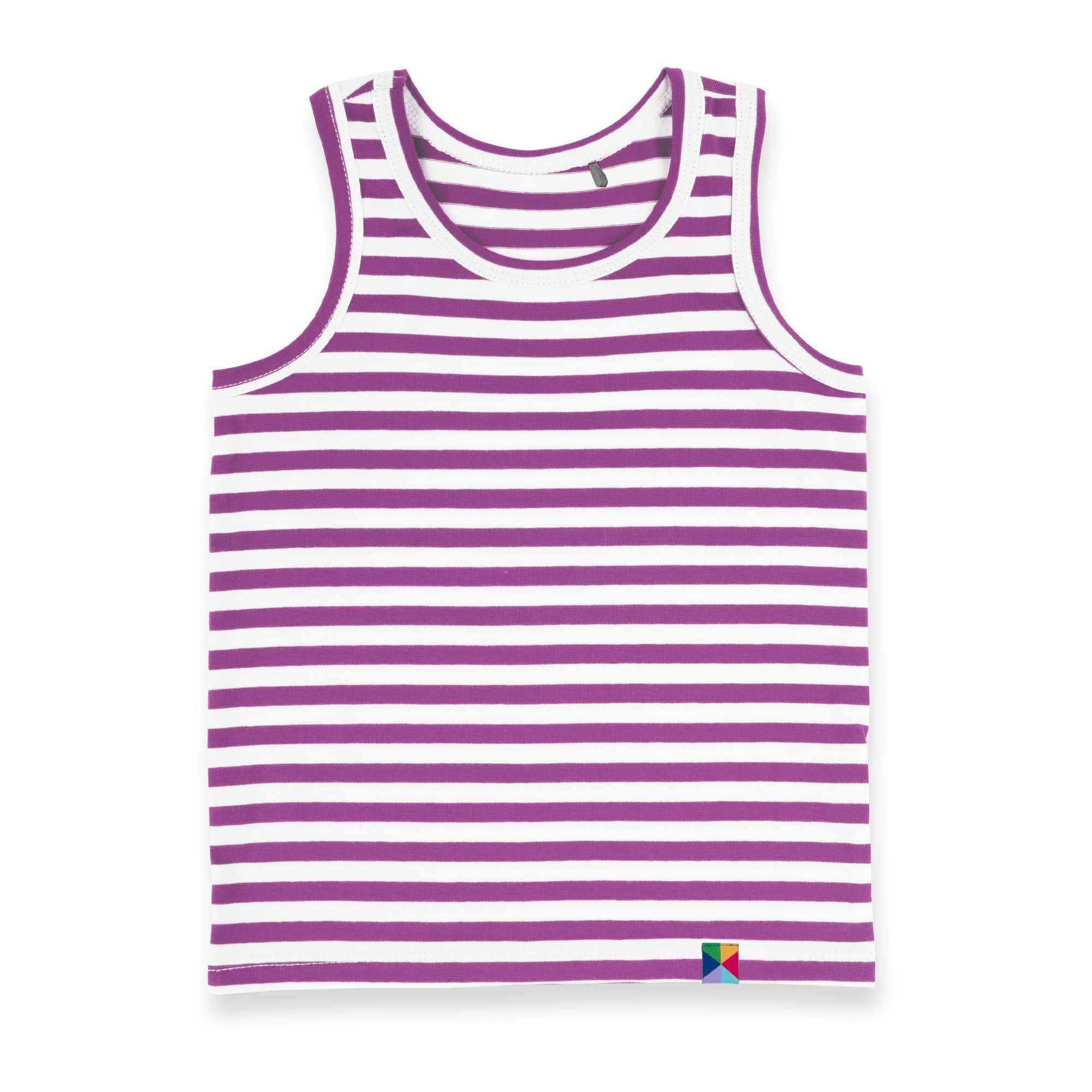 Violet stripes tank top