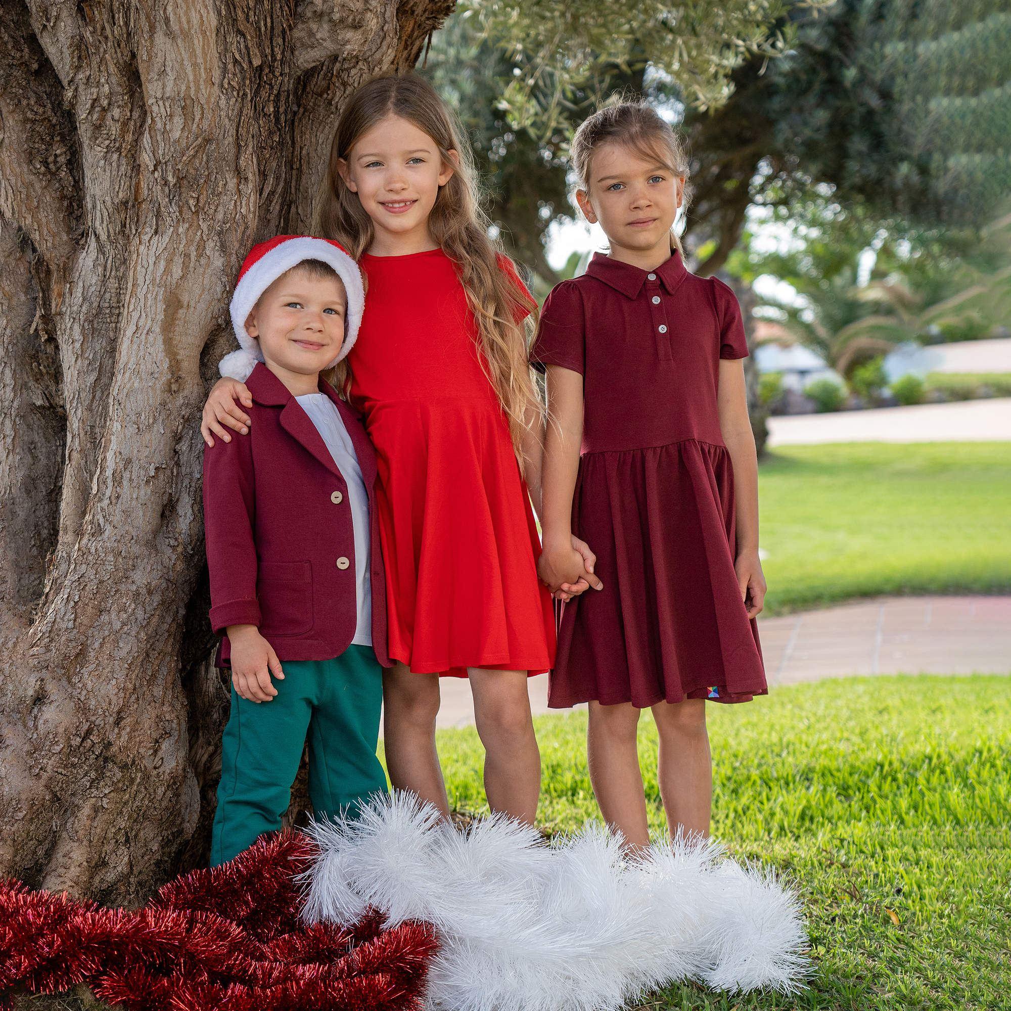 Burgundy polo dress