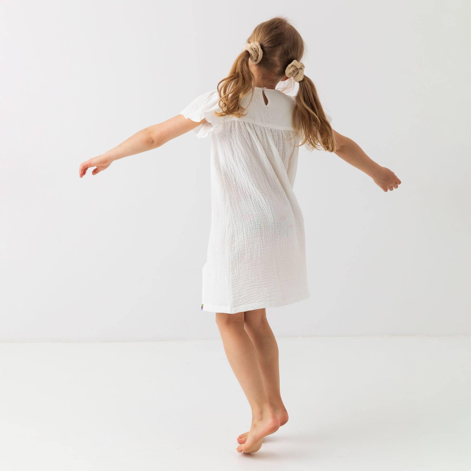 White muslin dress