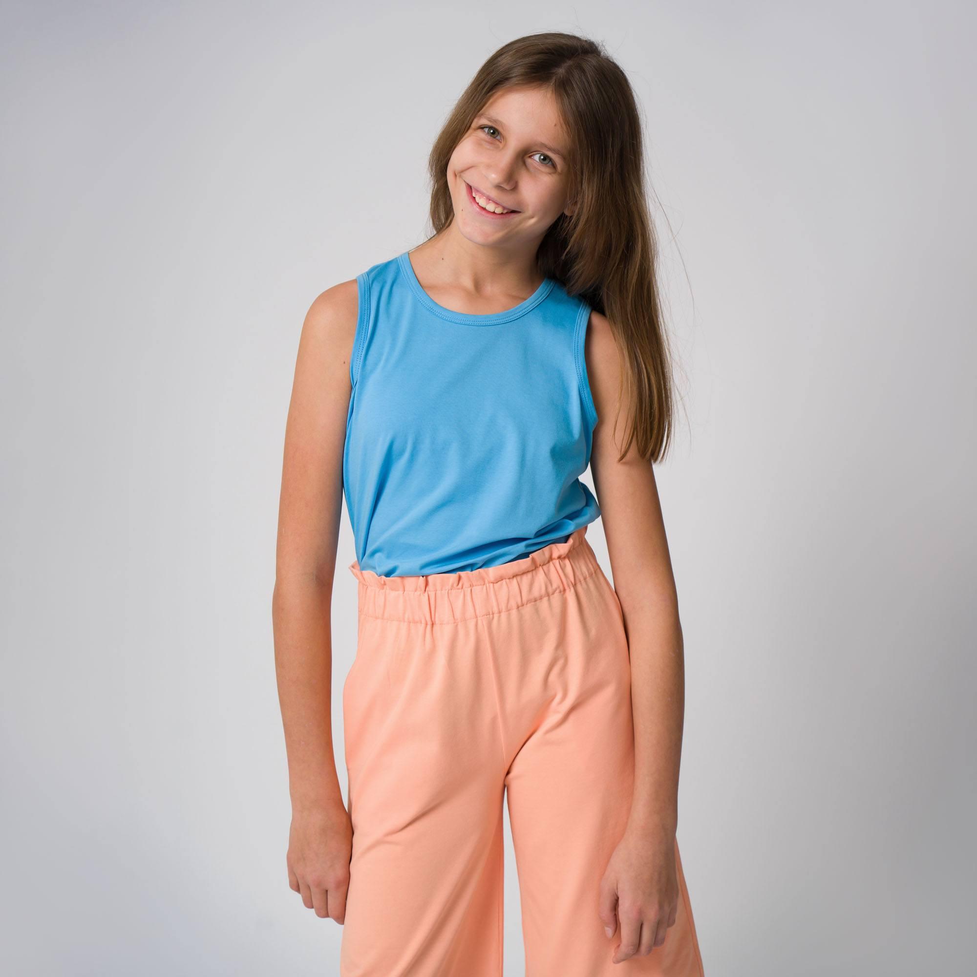 Pastel blue tank top Junior