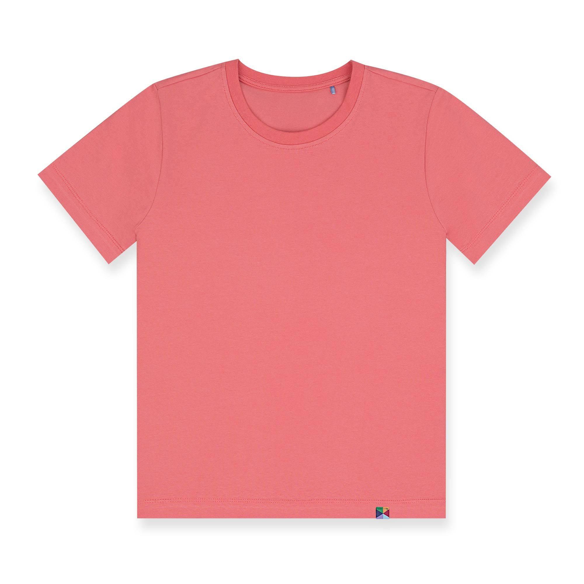 Coral ribbed T-shirt Women