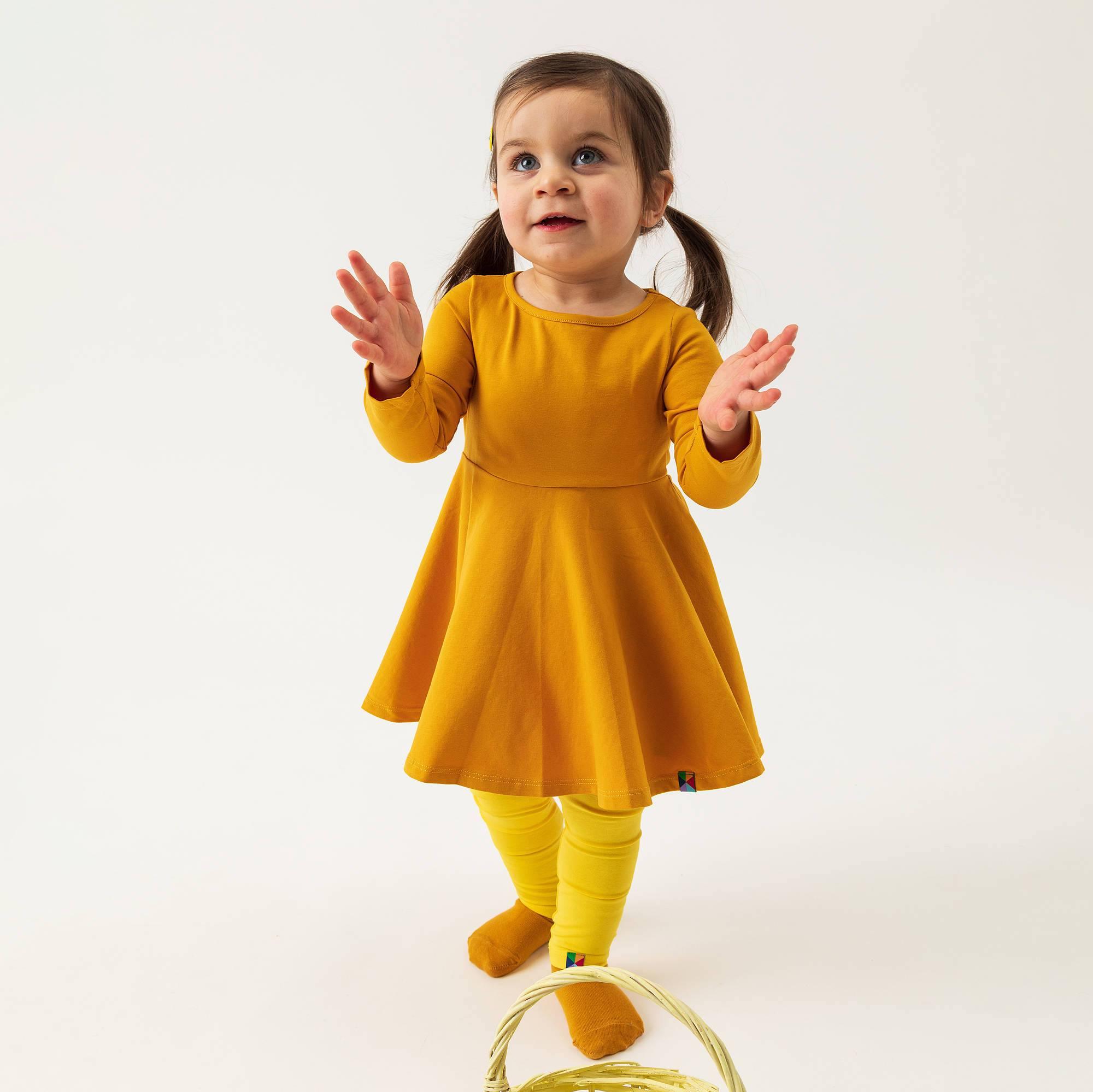 Mustard long sleeve dress Baby