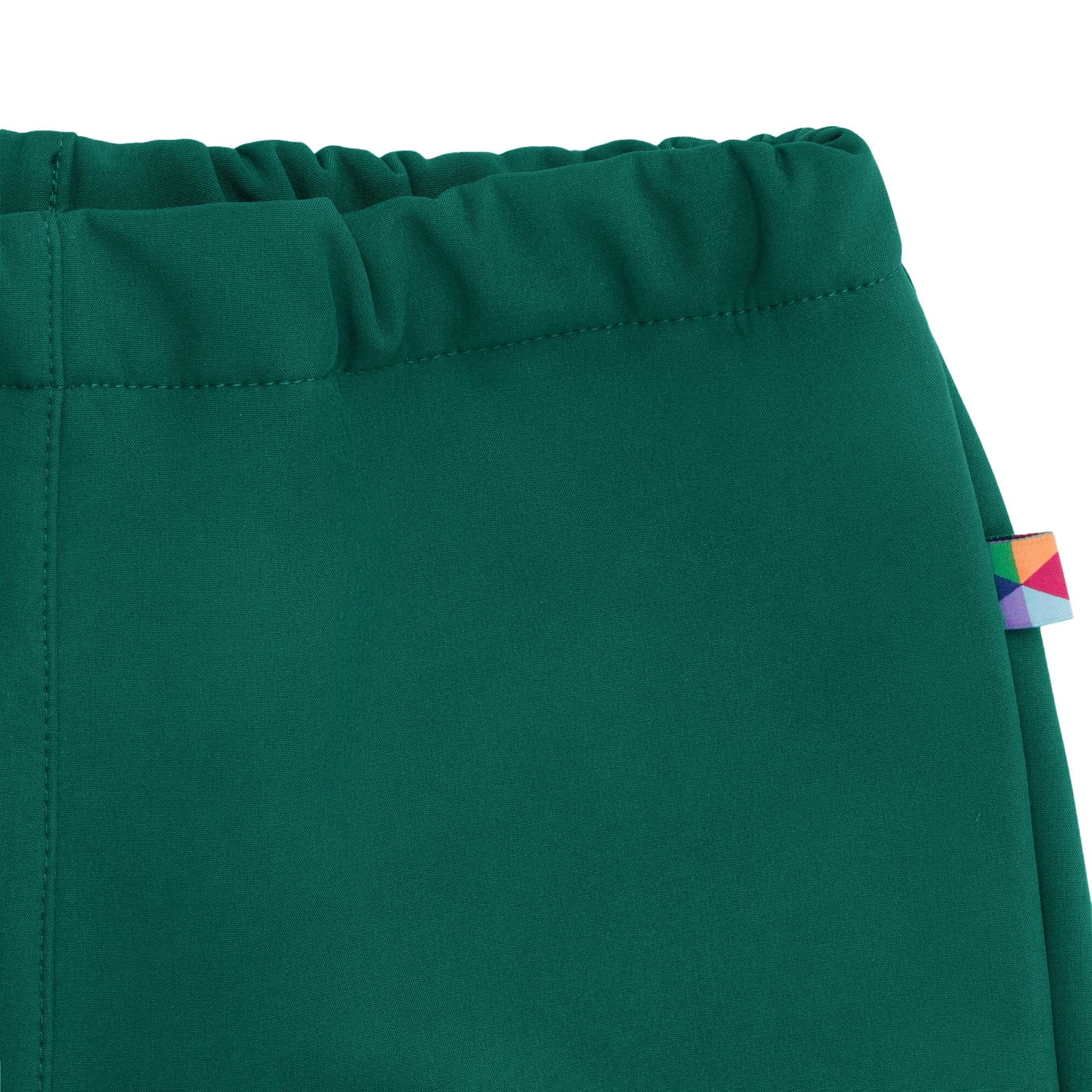 Bottle-green softshell pants Junior